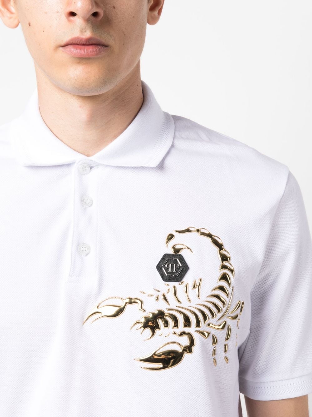 Scorpion cotton polo shirt - 5