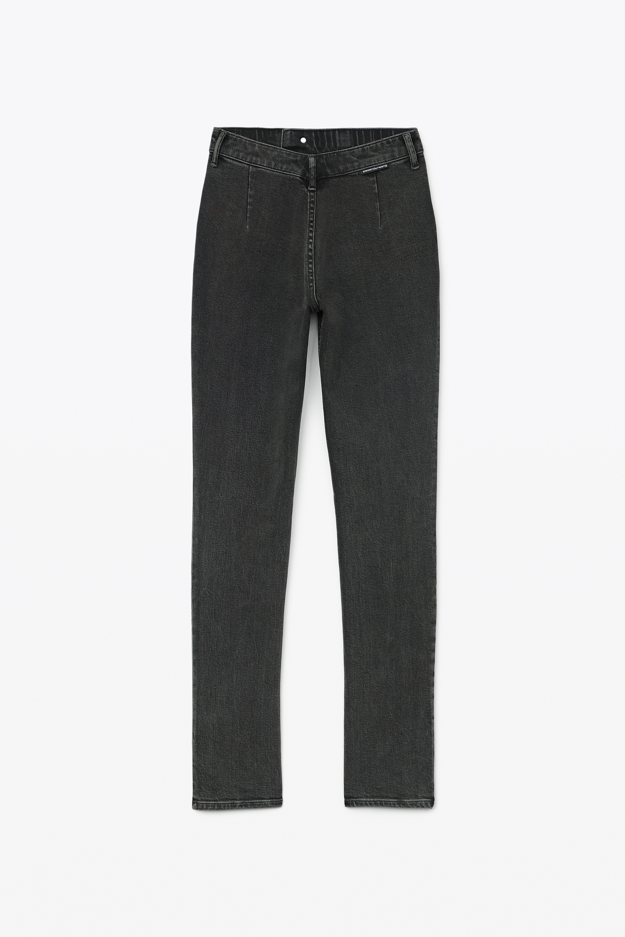 STOVEPIPE JEAN IN AGED GREY DENIM - 5