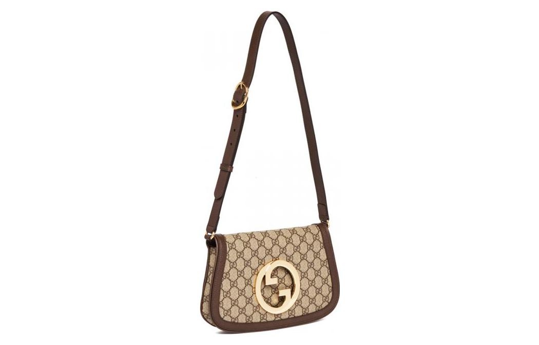 (WMNS) Gucci Blondie Shoulder Bag 'Beige Ebony Supreme' 699268-K9GSG-8358 - 2