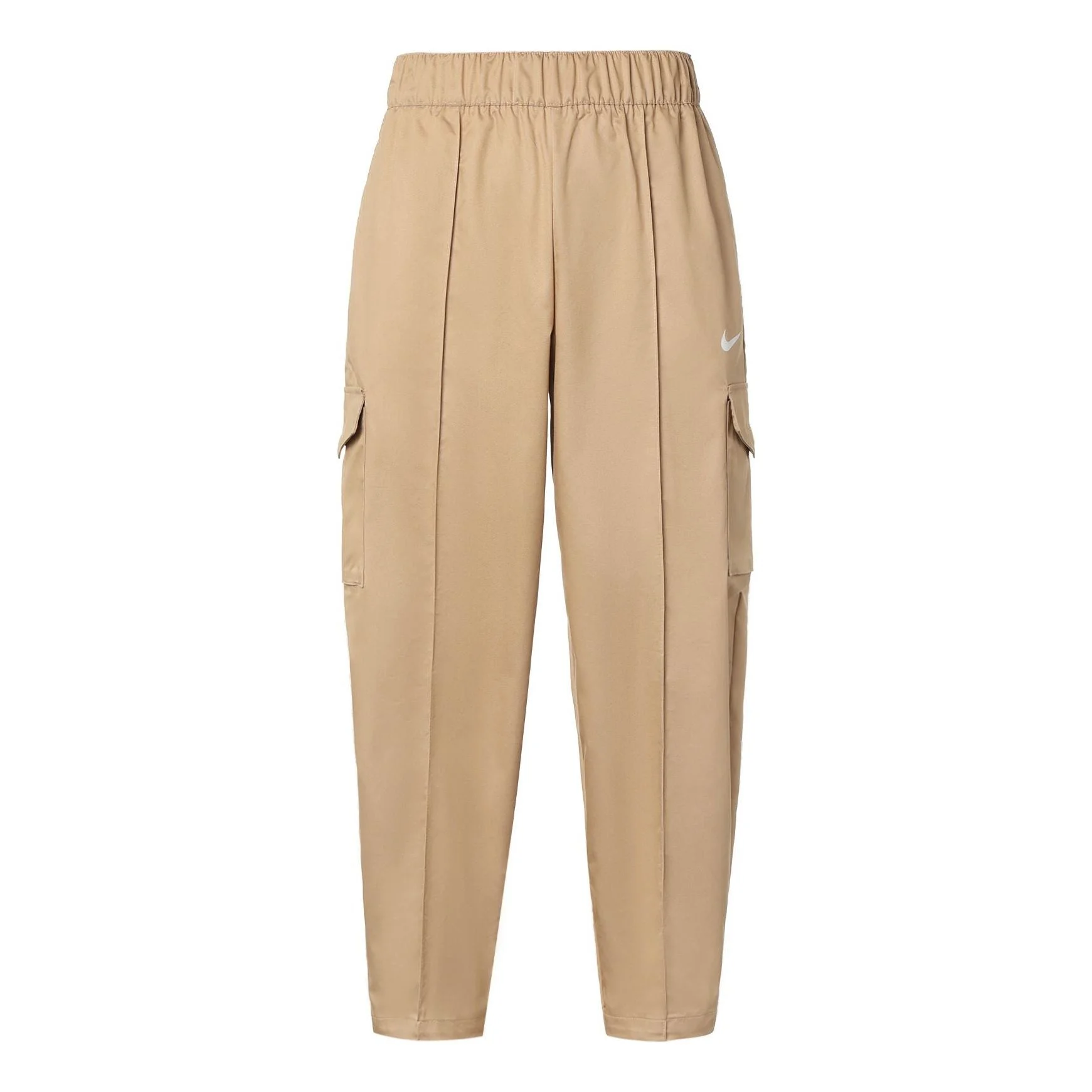 (WMNS) Nike Sportswear Essentials Woven High Waist Long Pants/Trousers Yellow DD5984-200 - 1