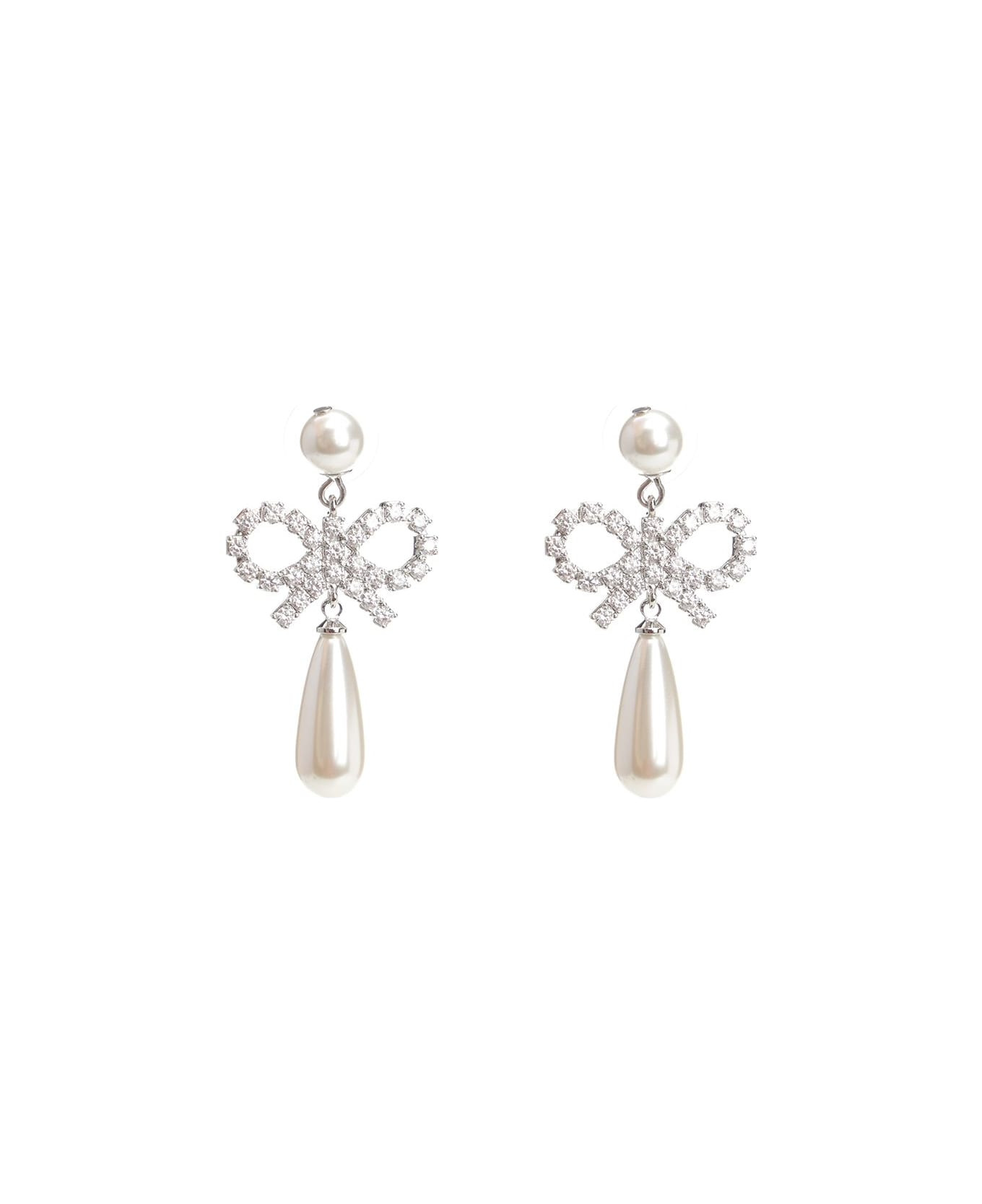 Bow Drop Earrings - 1