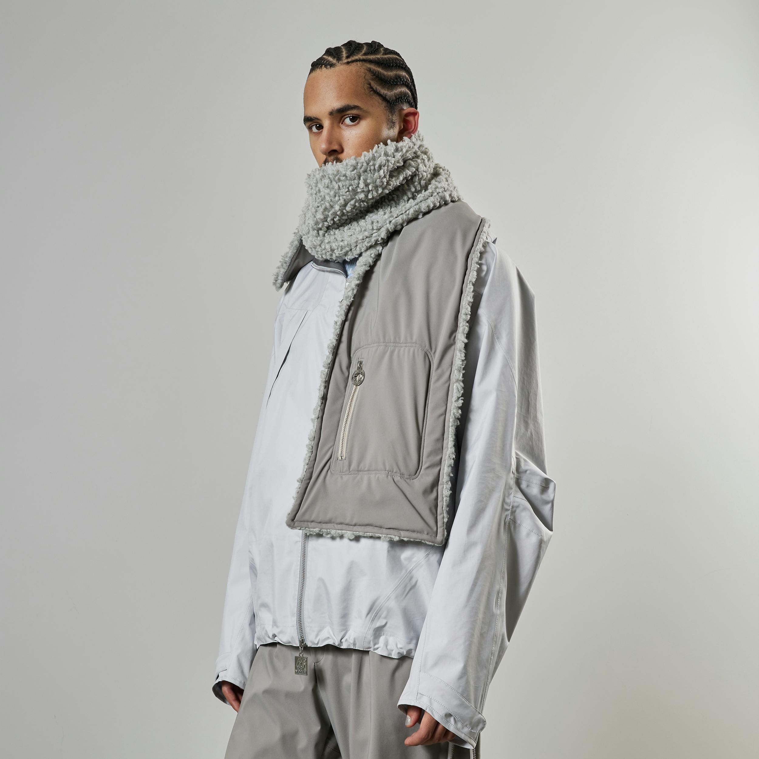 66°North x Charlie Constantinou Shearling Scarf - 2