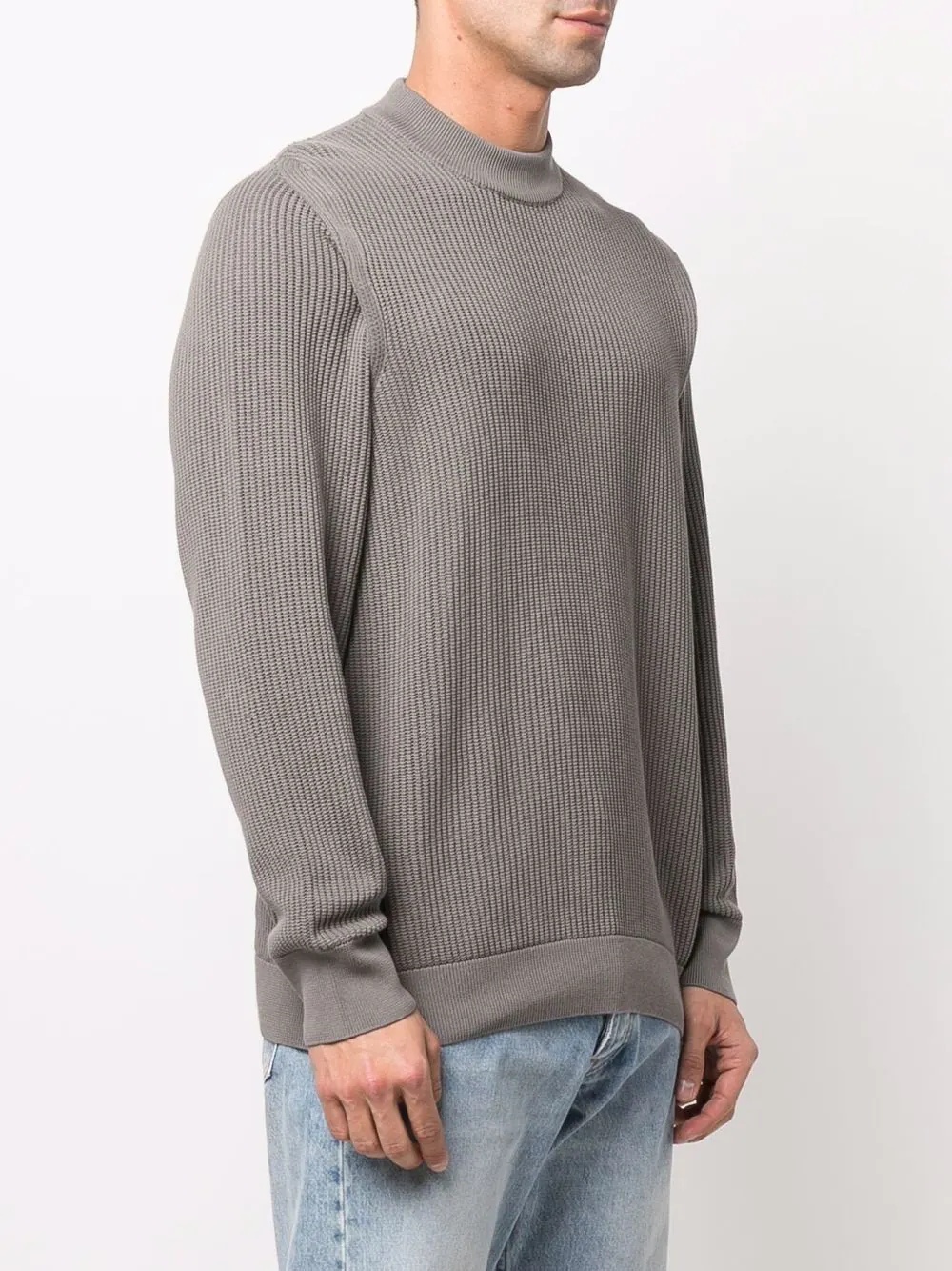 crew-neck knit jumper - 3