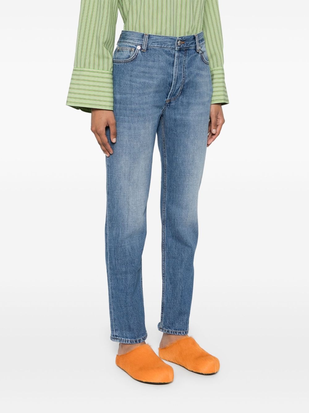 organic cotton straight-leg jeans - 3