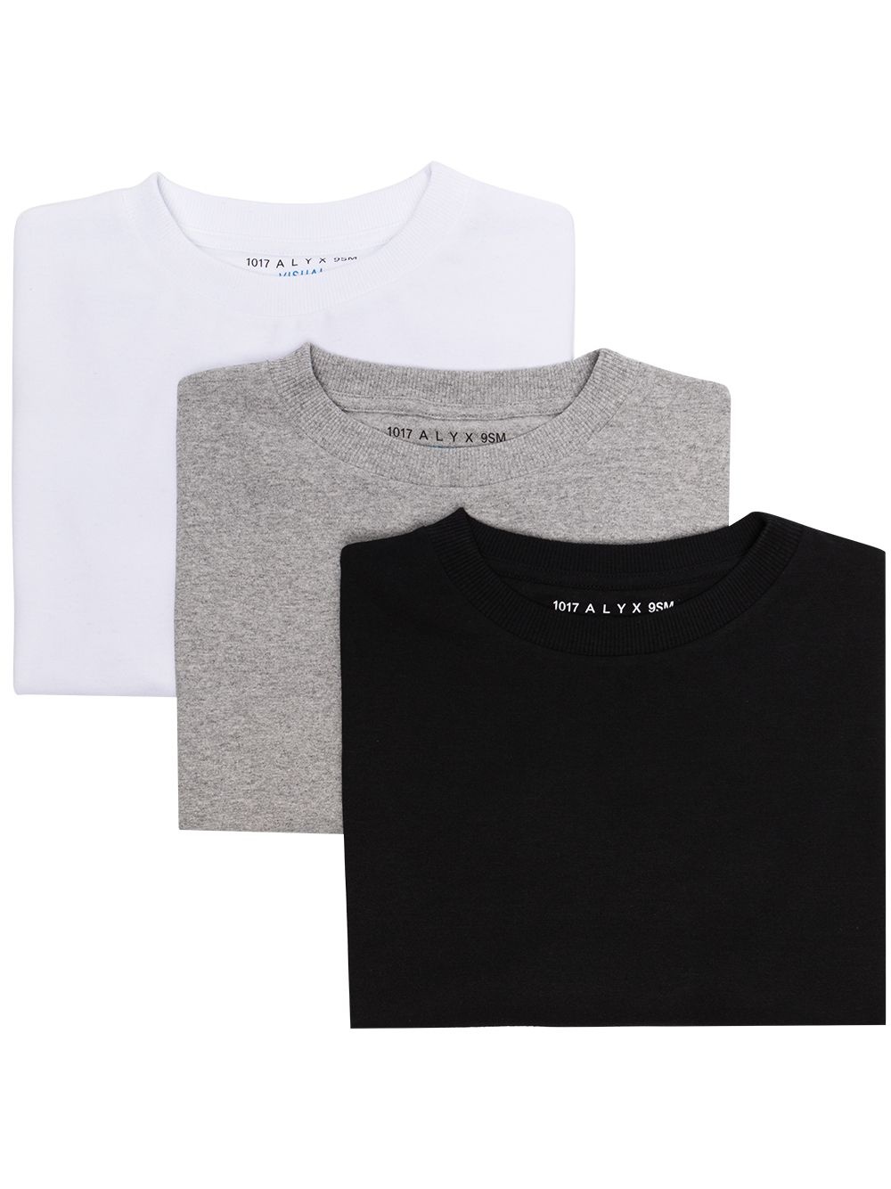 logo-print set of three T-shirts - 1