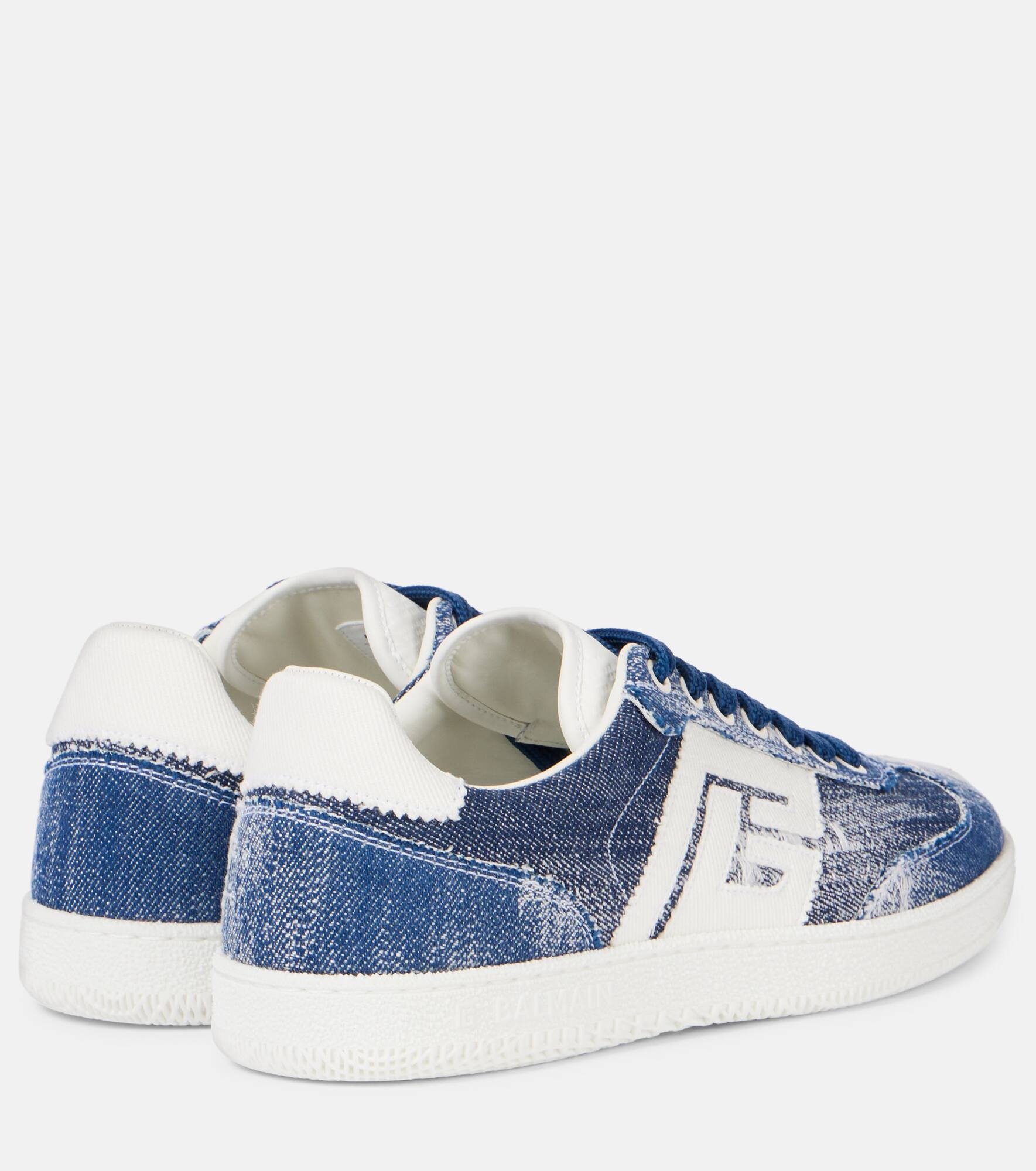 Swan denim sneakers - 2