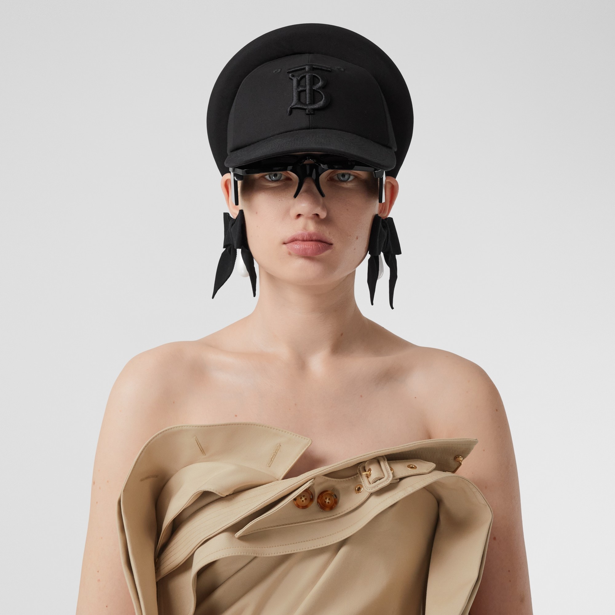 Cotton Gabardine Belted Trench Gown - 3