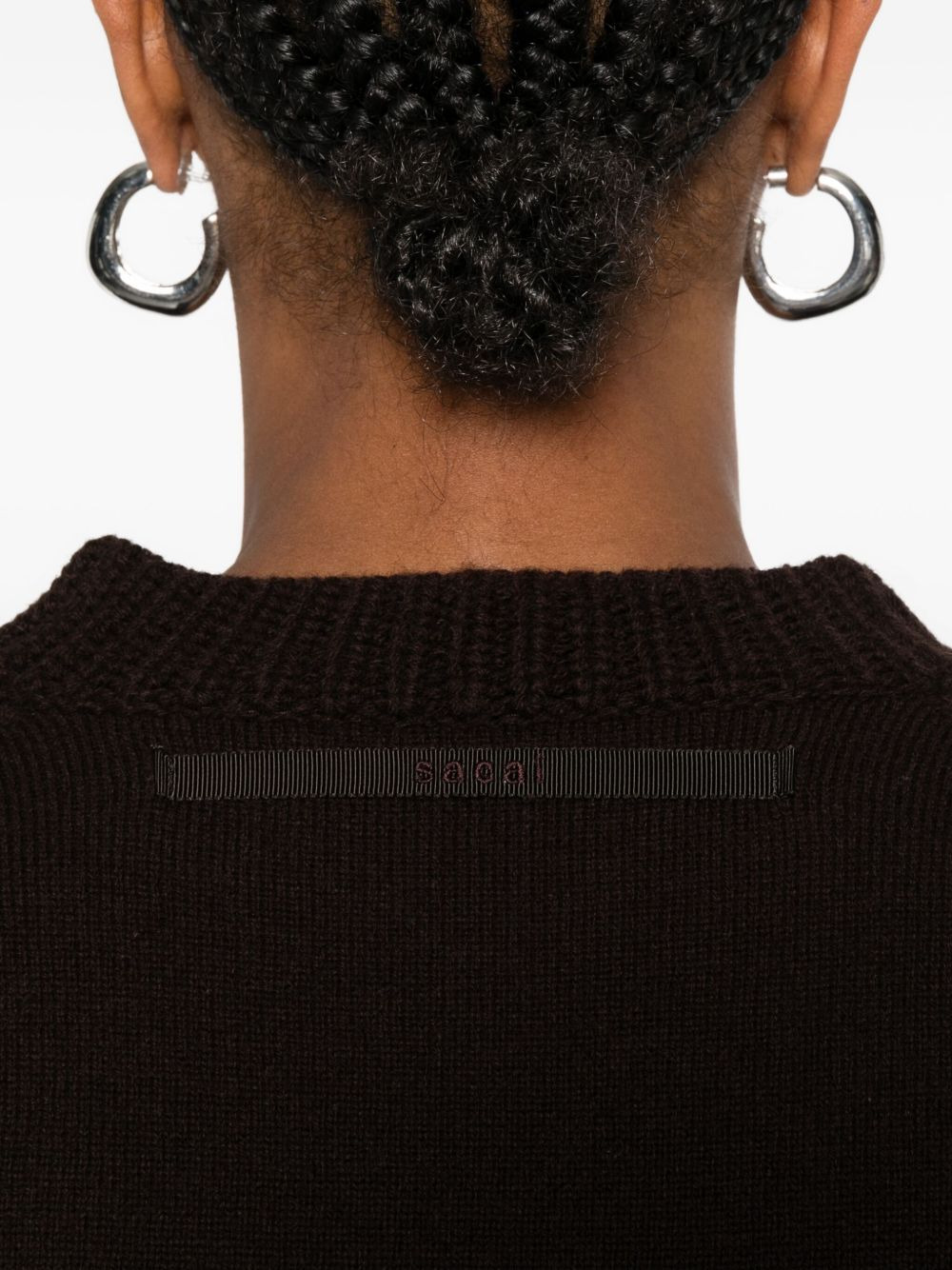 ribbed-cuff wool sweater - 5