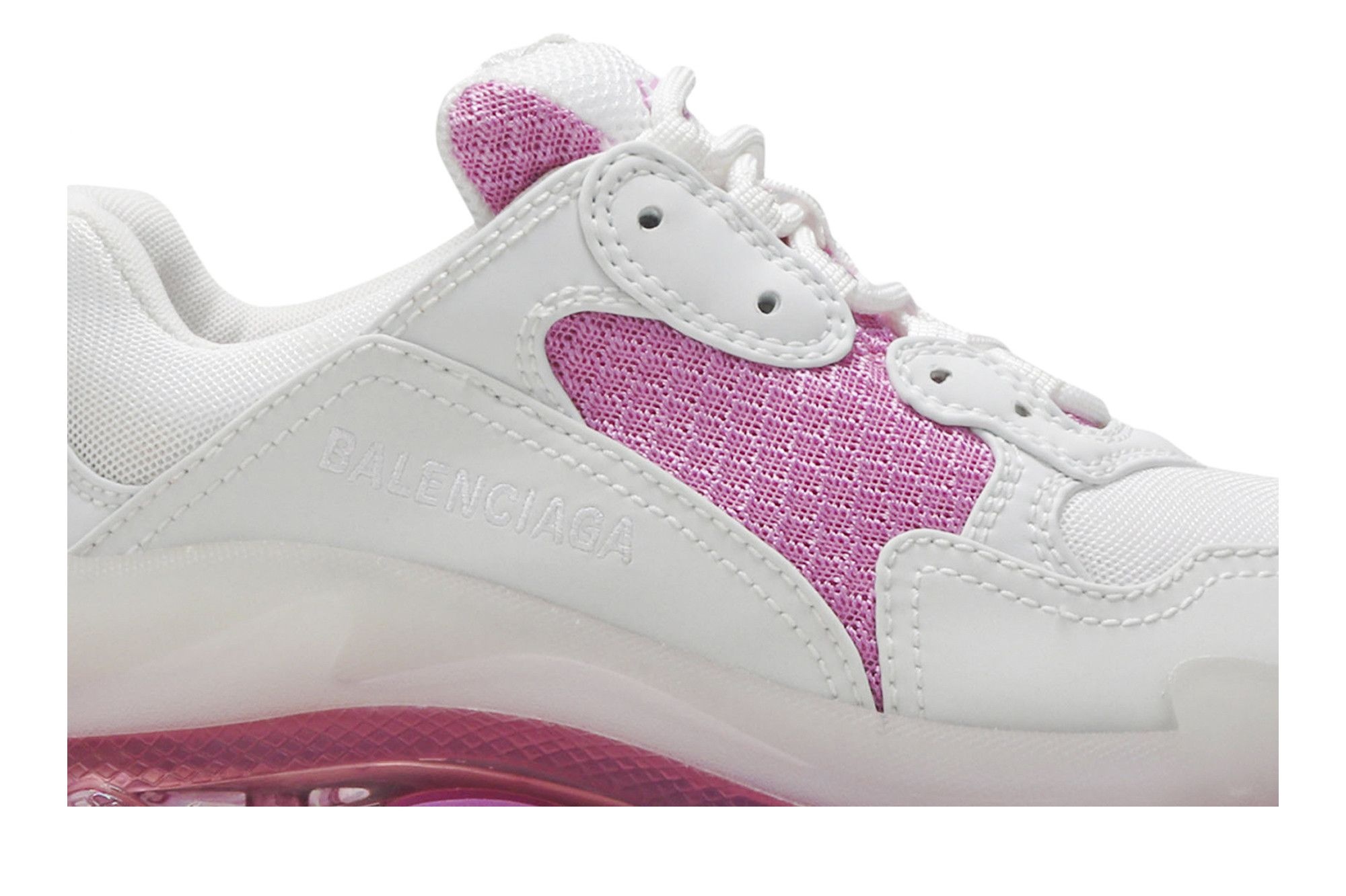 Balenciaga Wmns Triple S Clear Sole Trainer 'White Pink' - 2