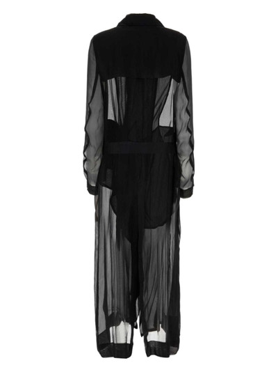 Ann Demeulemeester Georgine trench coat outlook