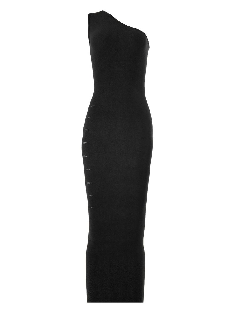 one-shoulder slash dress 1