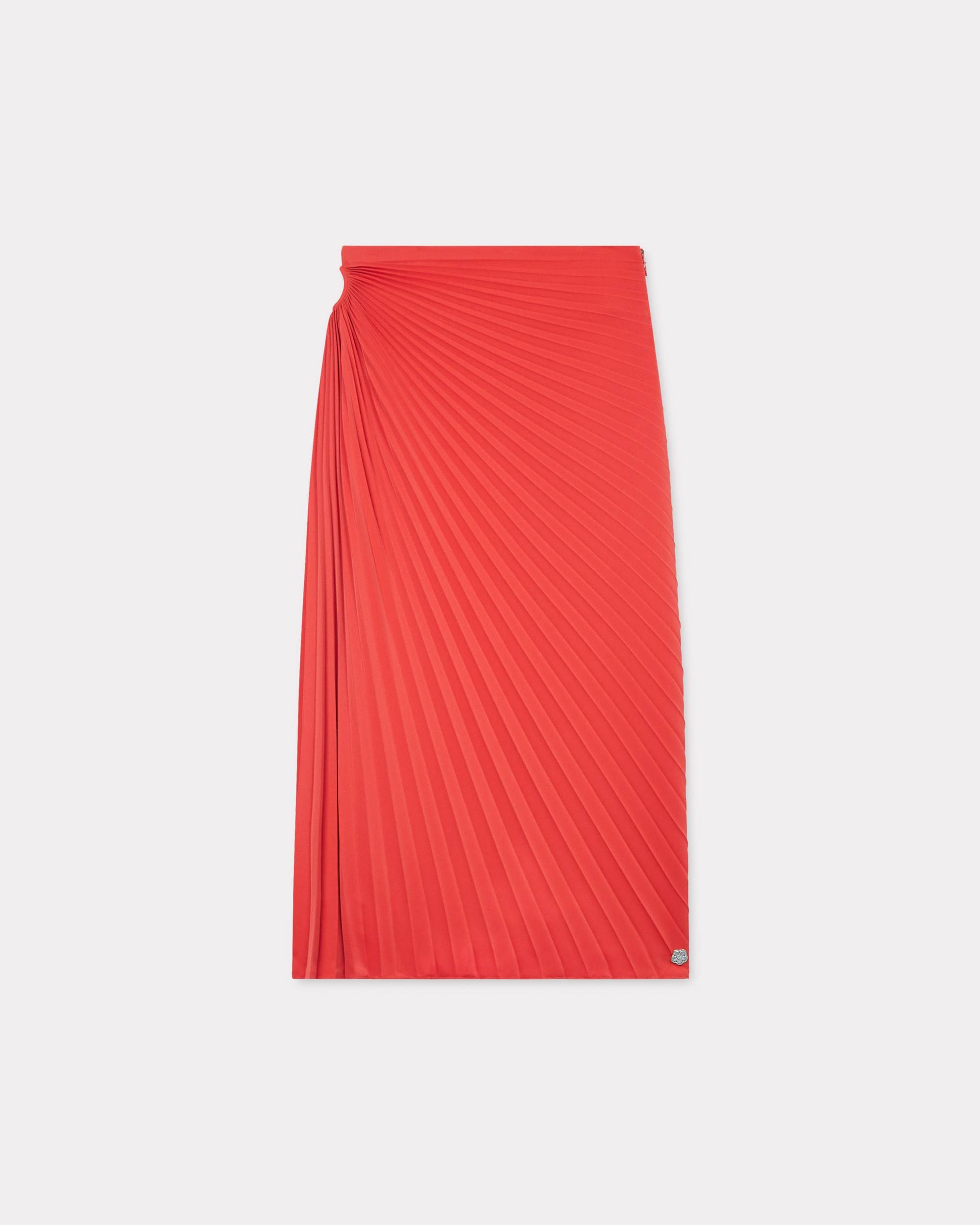 Sun-ray pleats midi skirt - 1