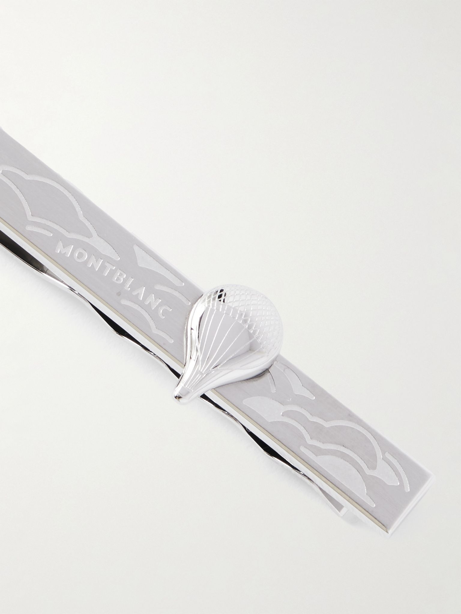 Meisterstück Around The World In 80 Days Engraved Stainless Steel Tie Clip Silver - 4