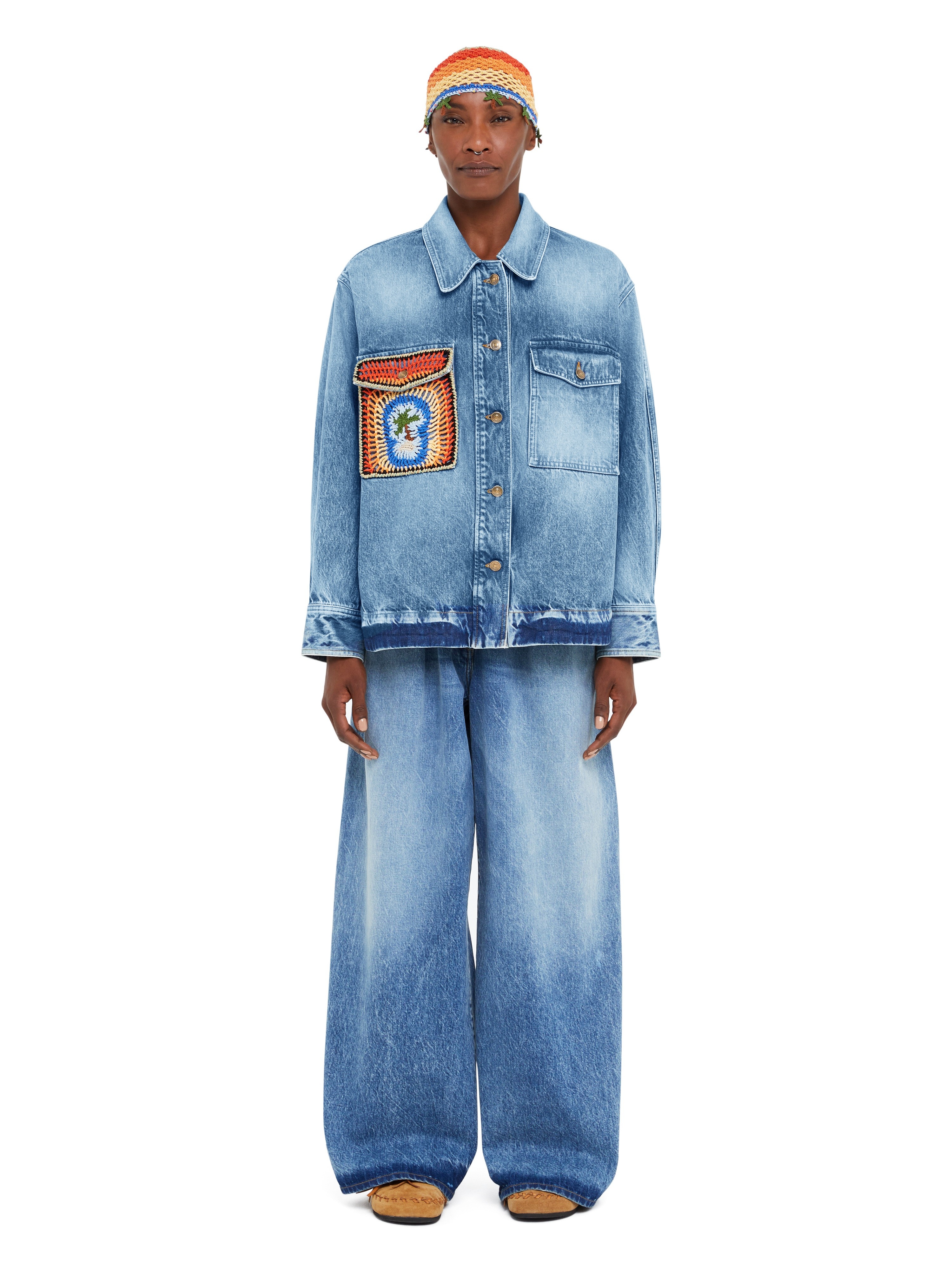 Sunny Crochet Denim Shirt - 4