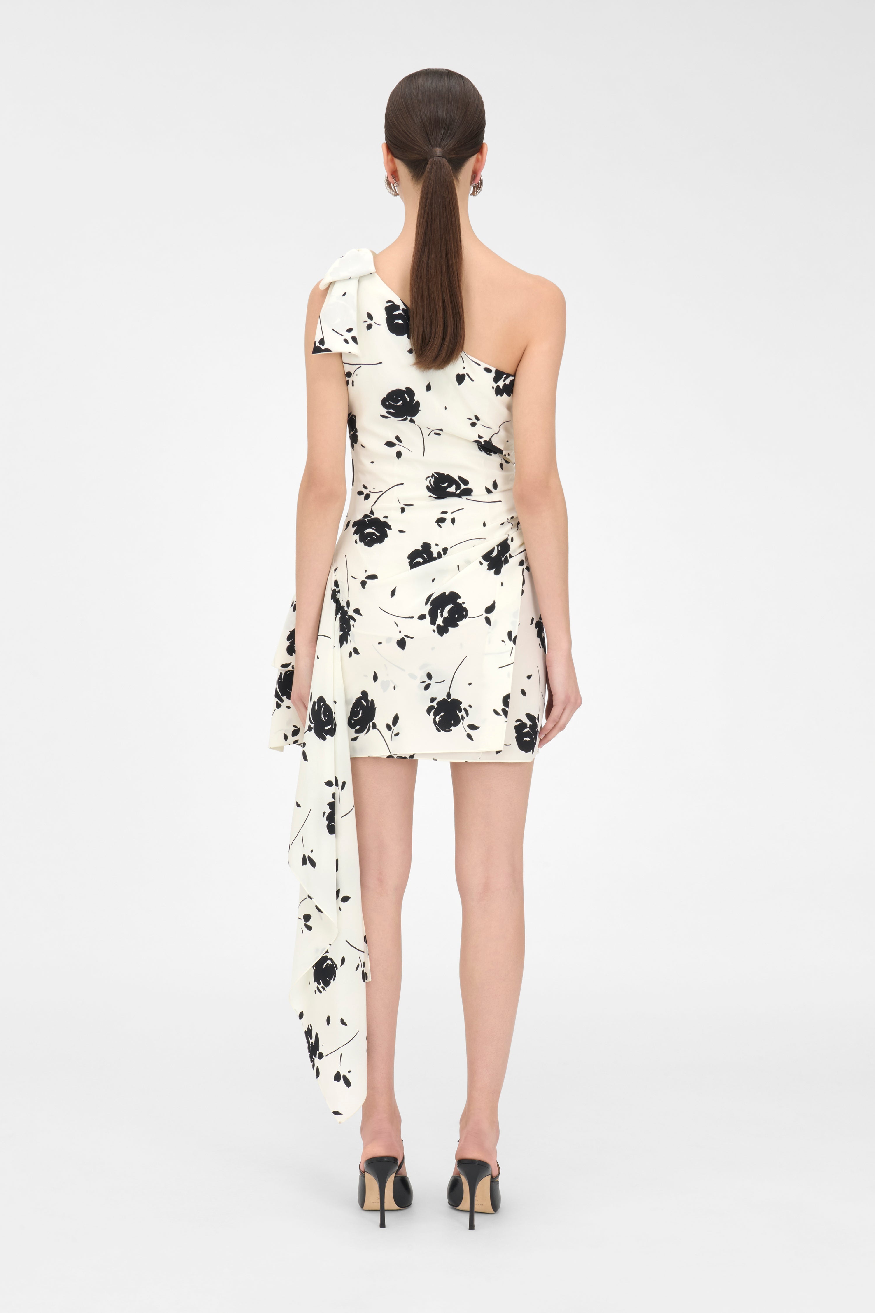 ROSE PRINT MINI DRESS - 4