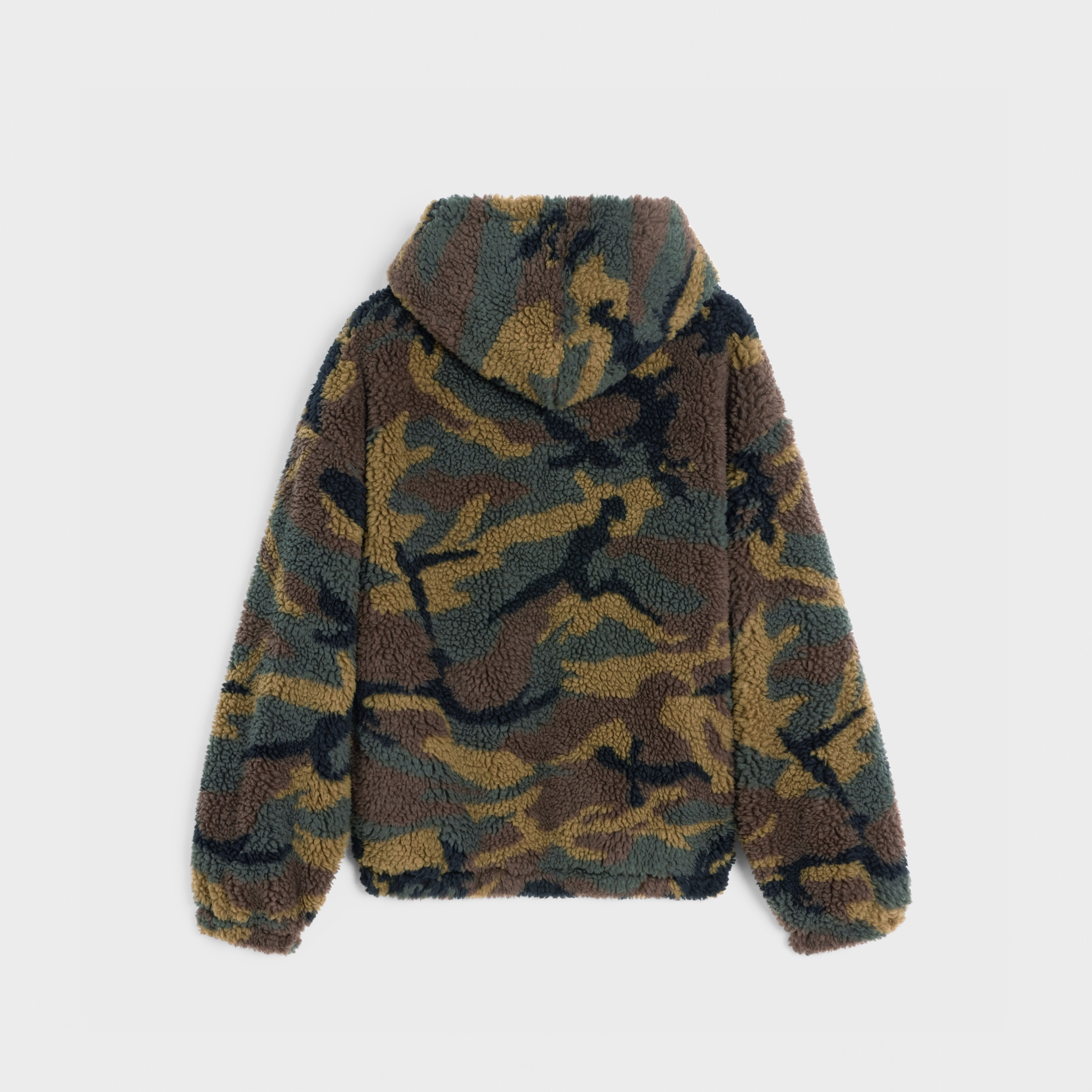 Celine polar jacket in camouflage fleece - 2