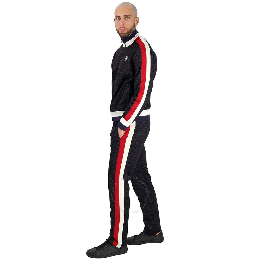 Moncler Men's Black Logo Accent Sweat Pants - 6