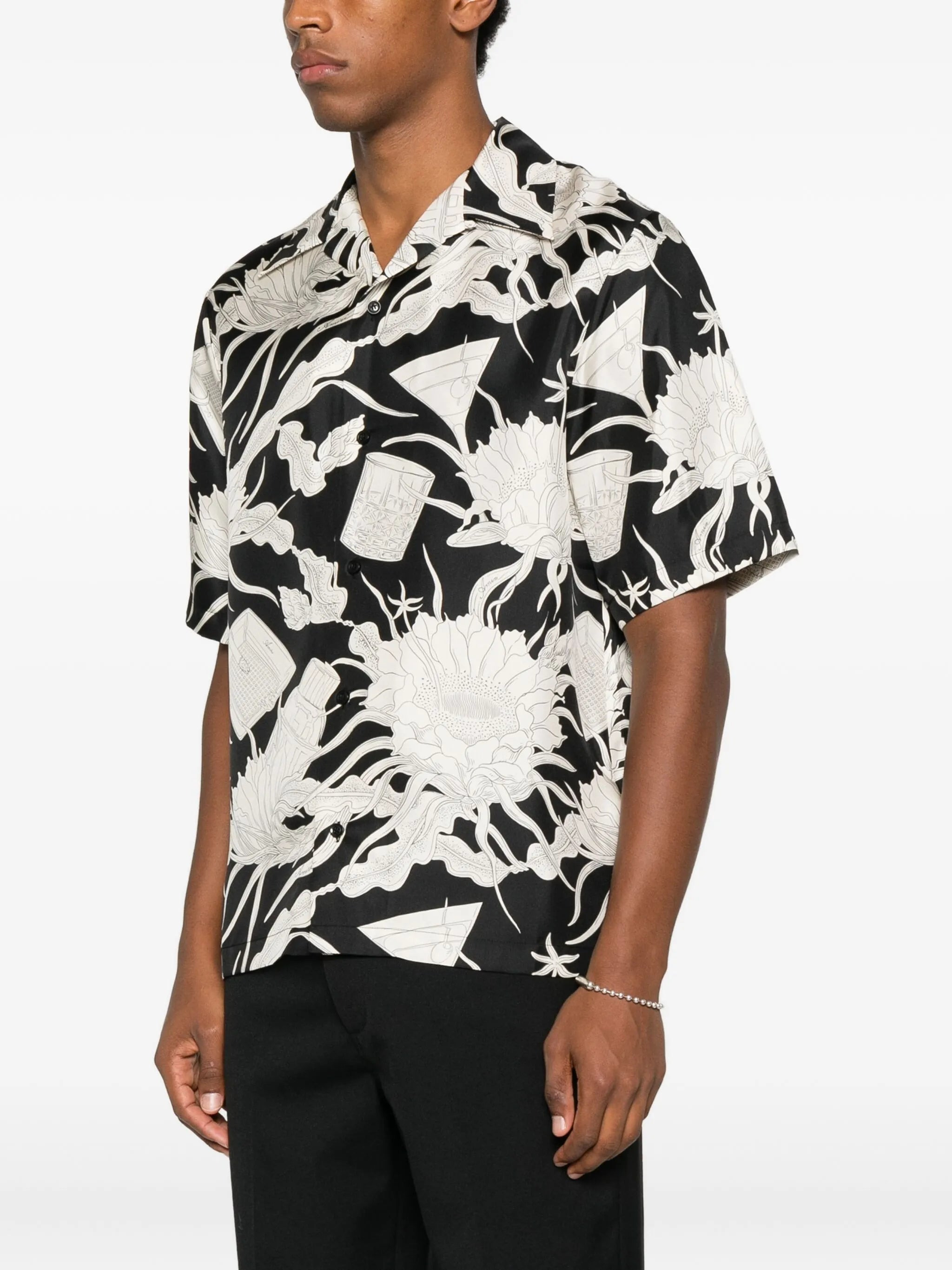 Amiri Floral-print Short-sleeved Shirt - 4