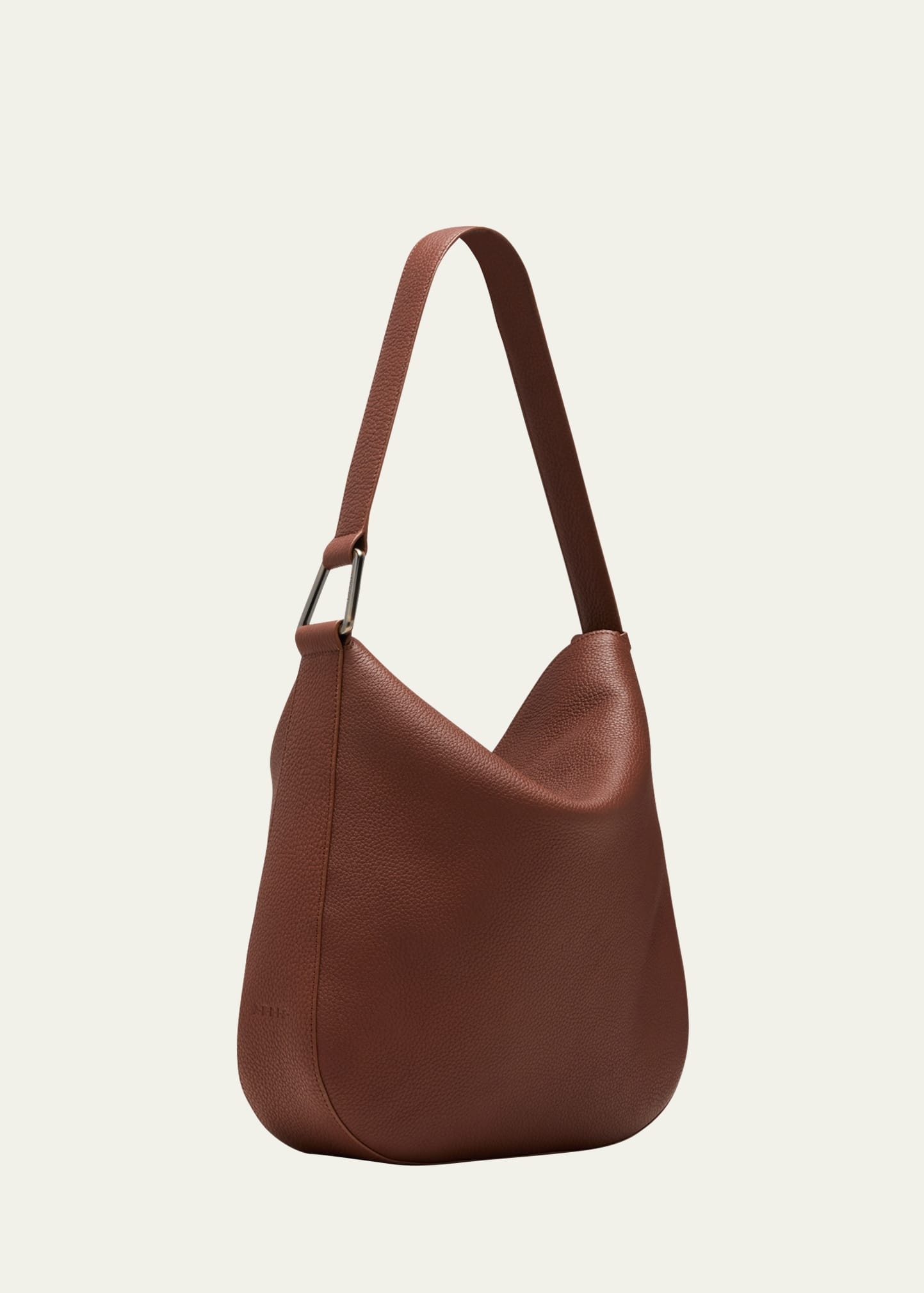 Anna Medium Leather Hobo Bag - 3