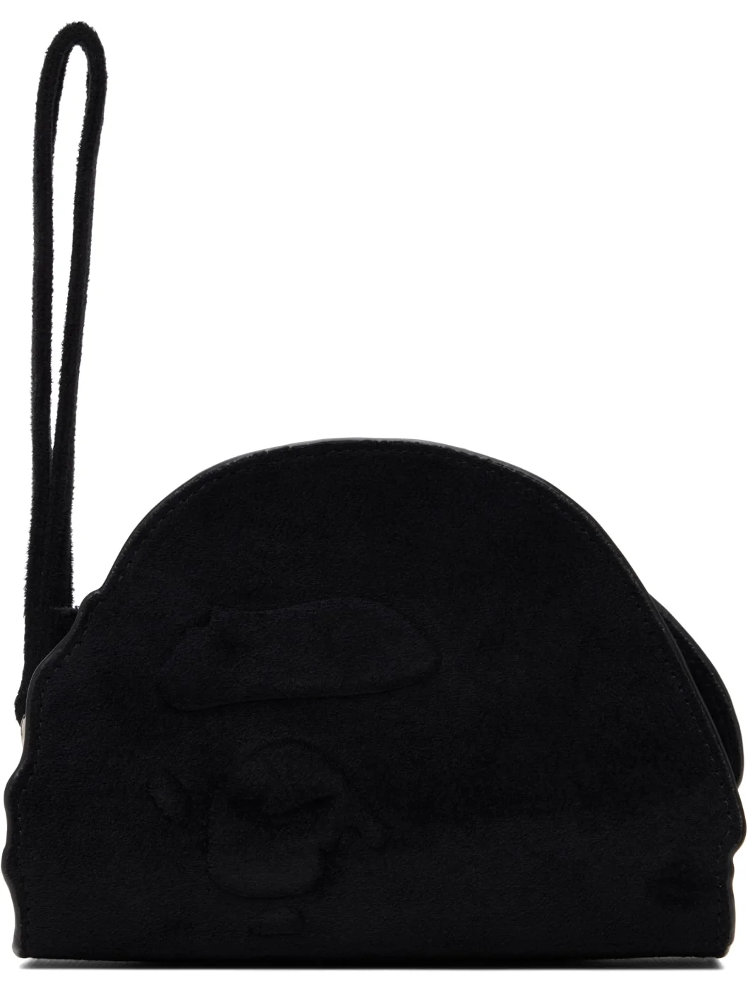 Black Ape Head Suede Pouch - 1