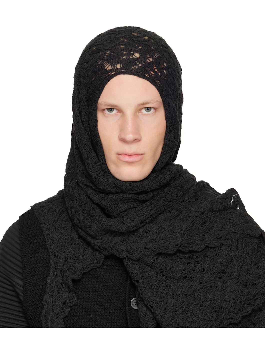 Black Branches & Leaves May Scarf - 1