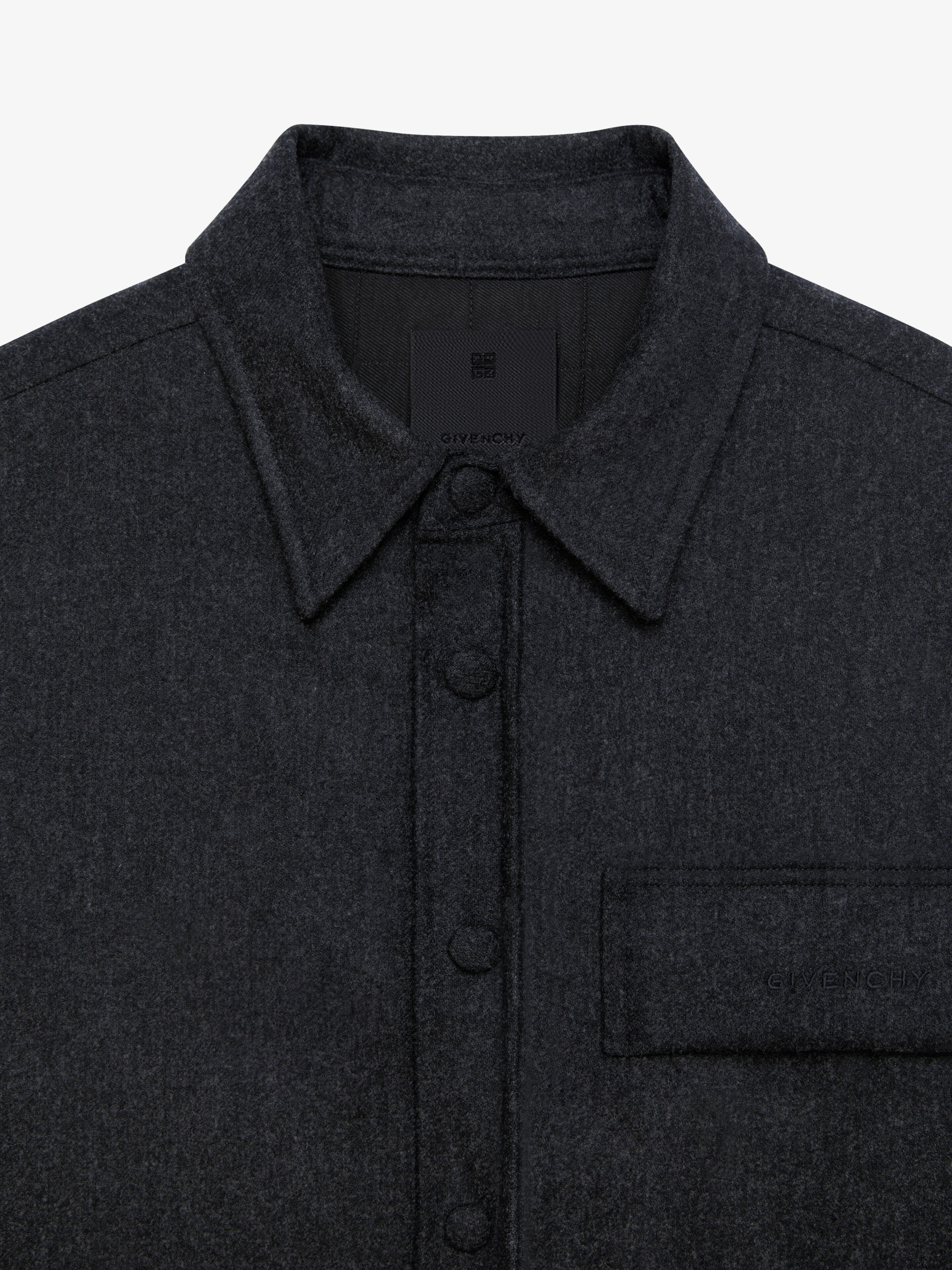 OVERSHIRT IN EMBROIDERED FLANNEL - 5