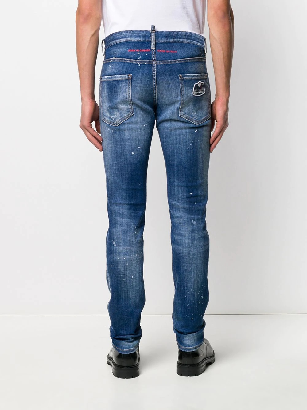 distressed slim-fit jeans - 4