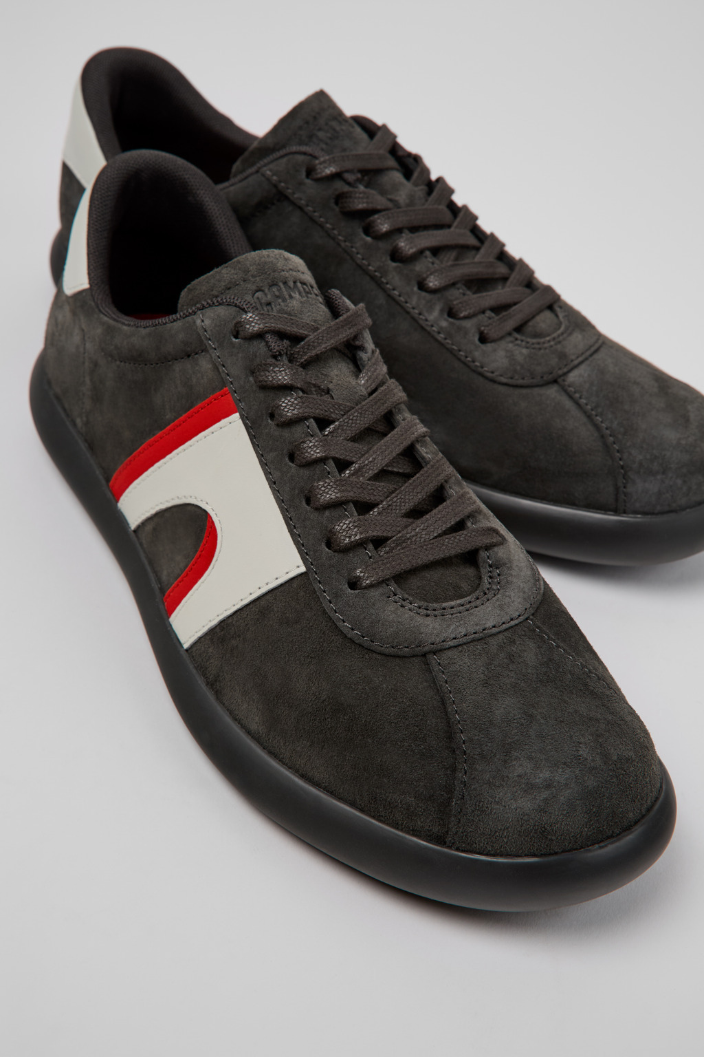 Multicolor Nubuck and Leather Sneakers for Men. - 6