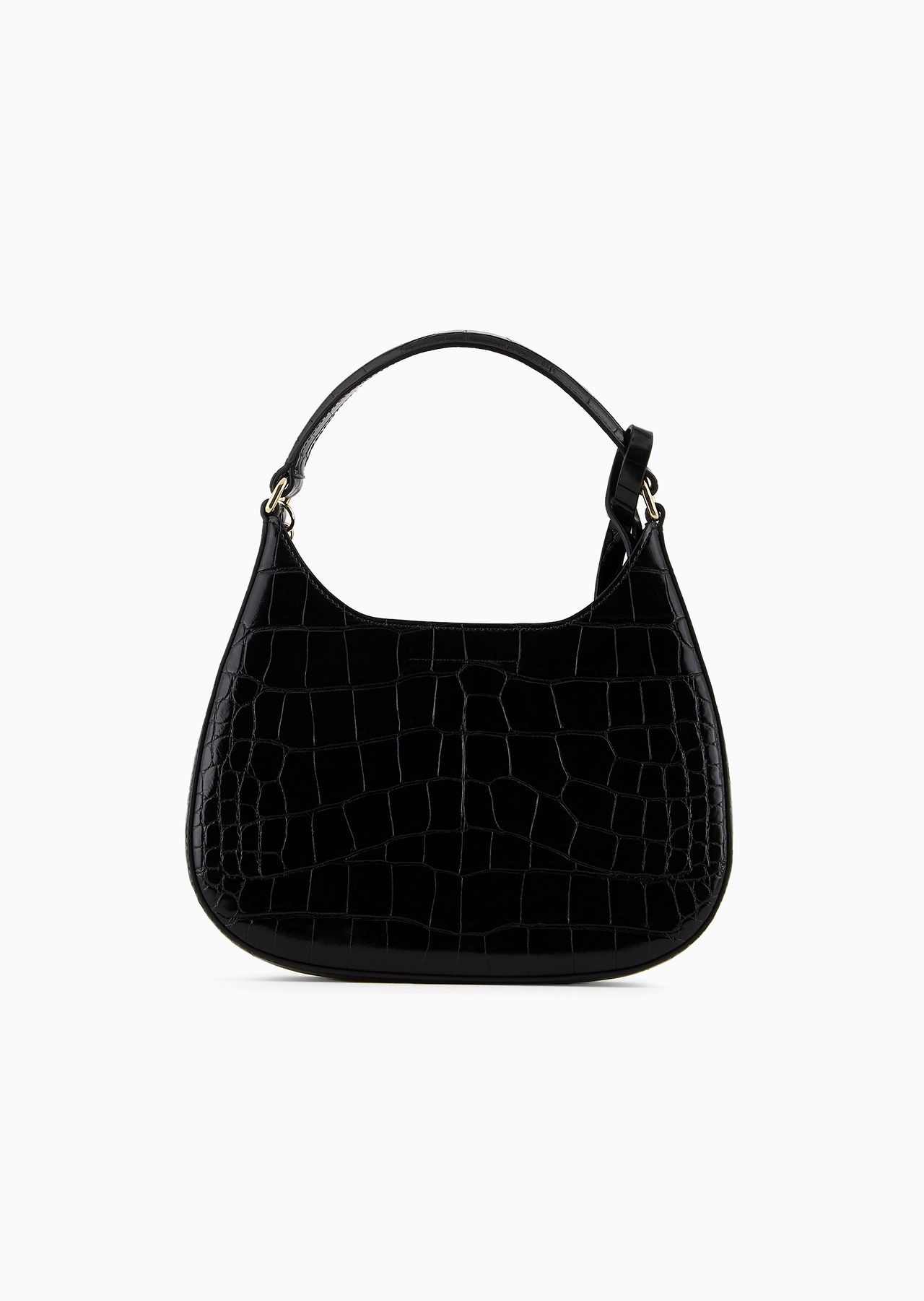 Small mock croc hobo bag - 3