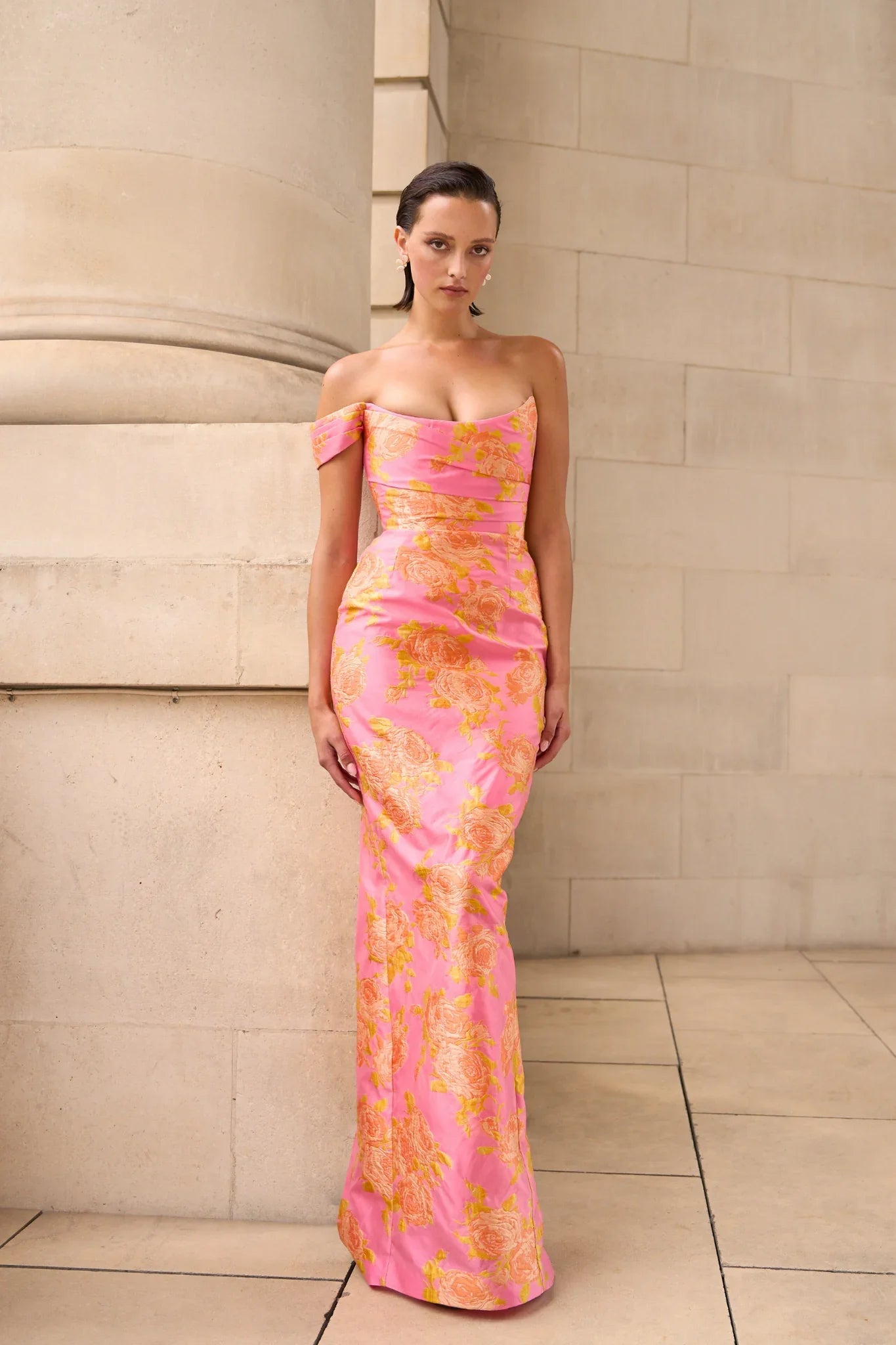 JACKSON JACQUARD GOWN - 2