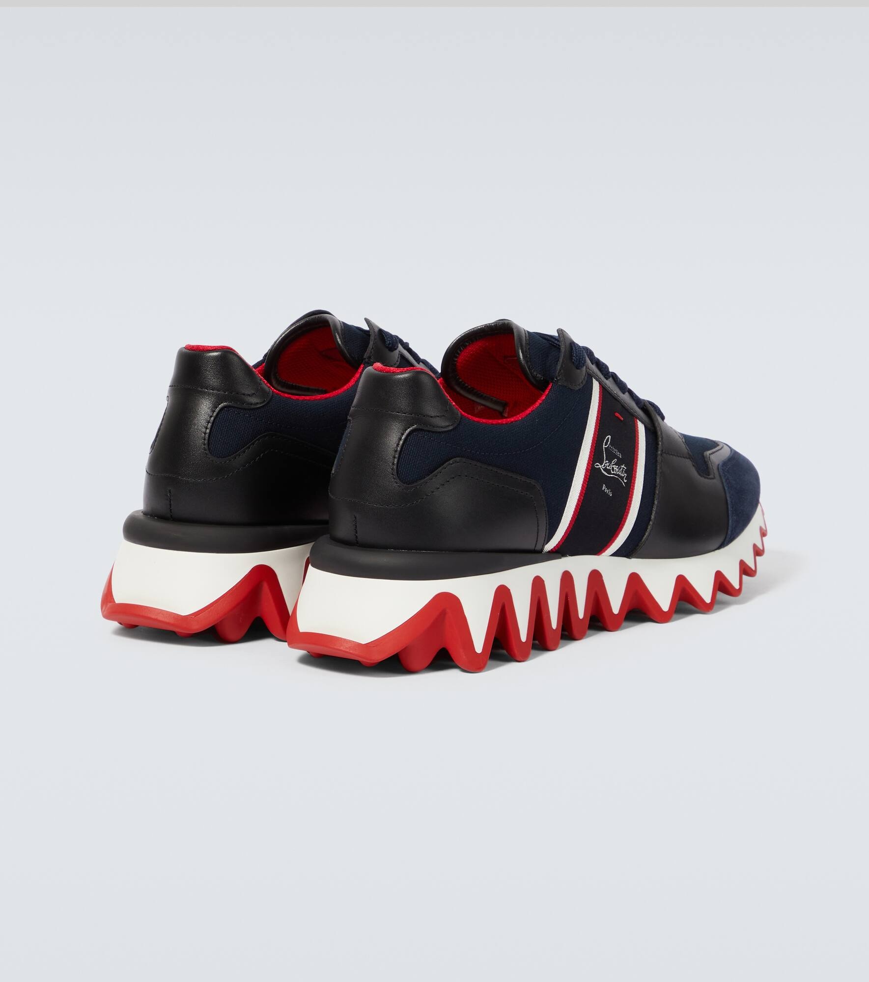 Nastroshark leather and canvas sneakers - 6
