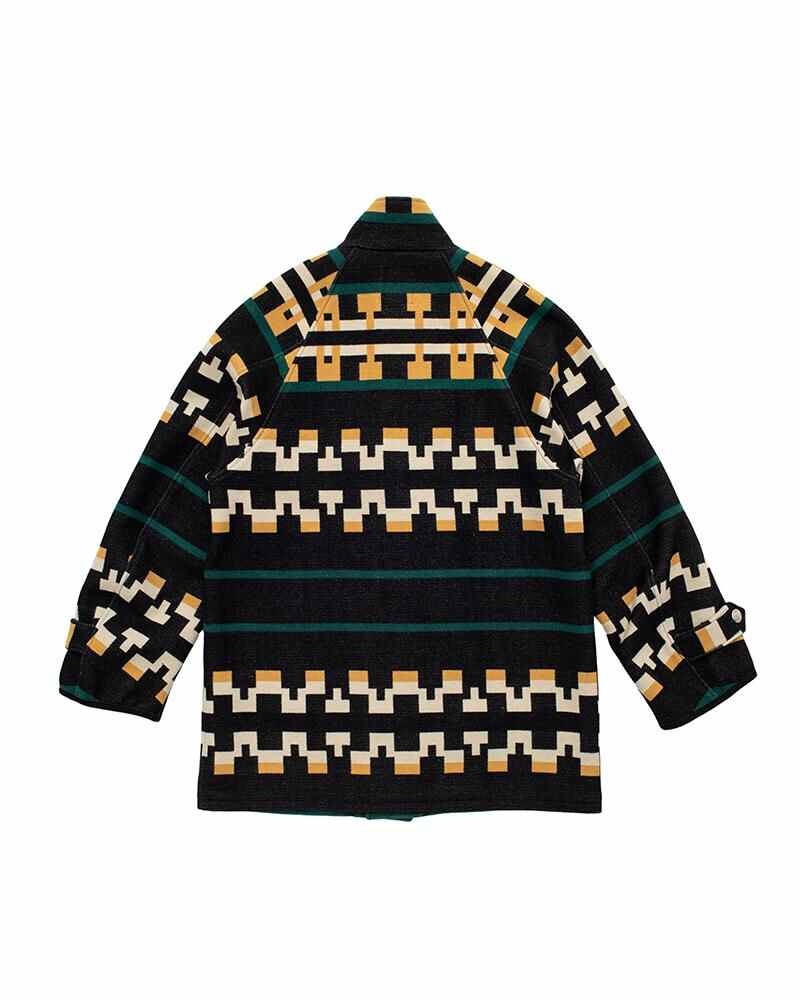 HOPILAND COAT NATIVE BLANKET BLACK - 2