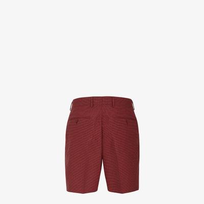 FENDI Red wool pants outlook