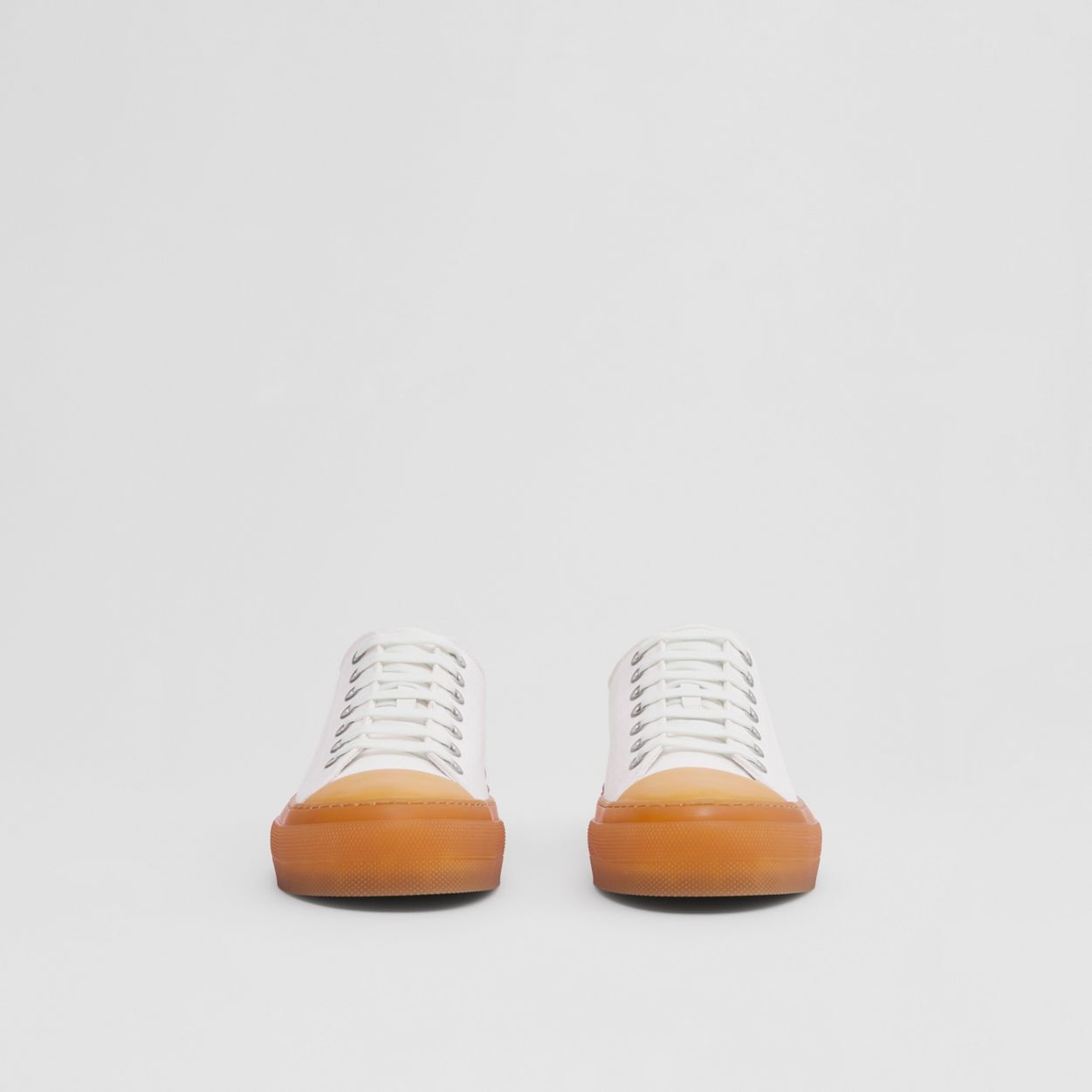 Logo Detail Cotton Sneakers - 4