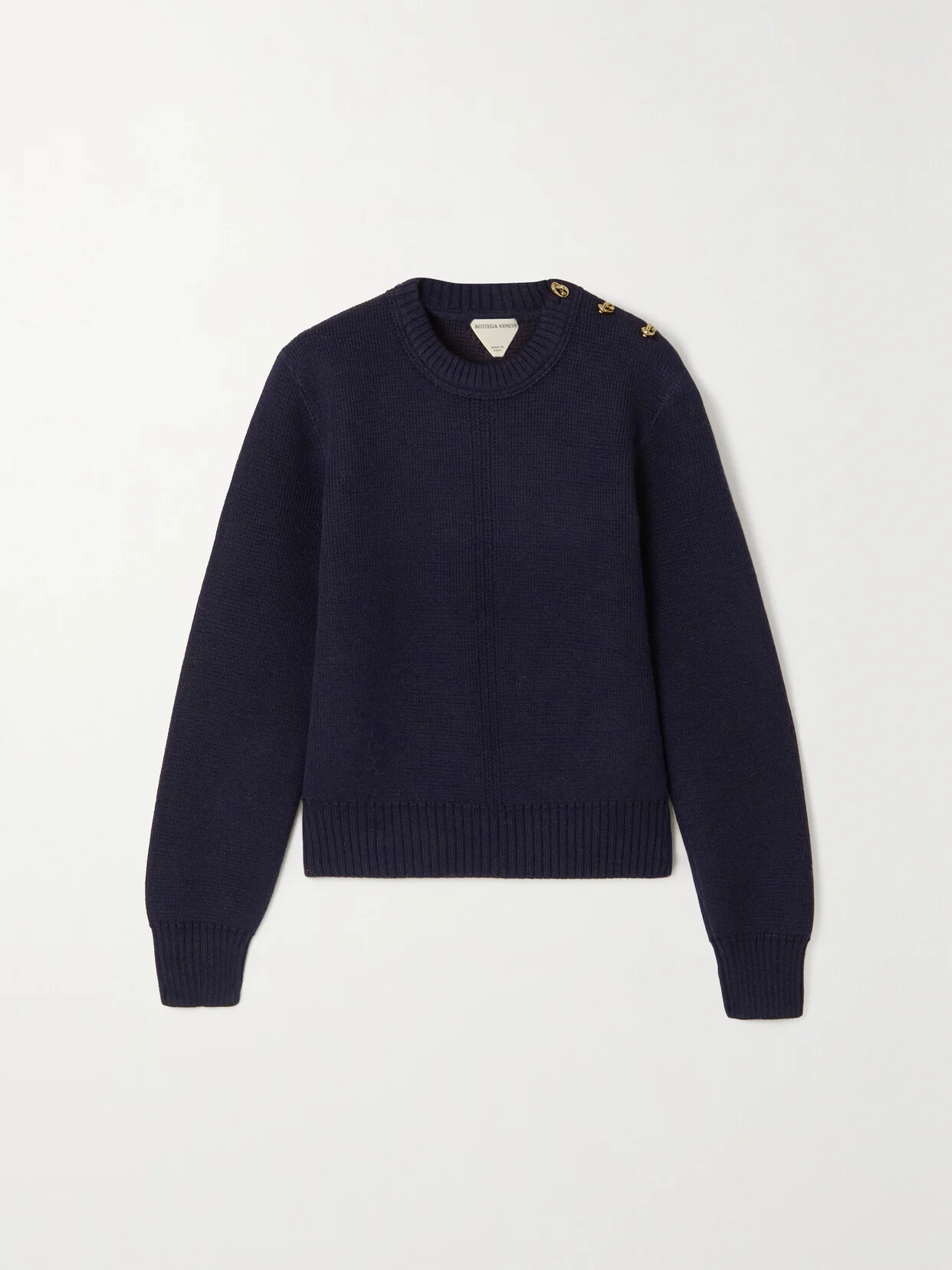 Ribbed-knit Wool Sweater - 1
