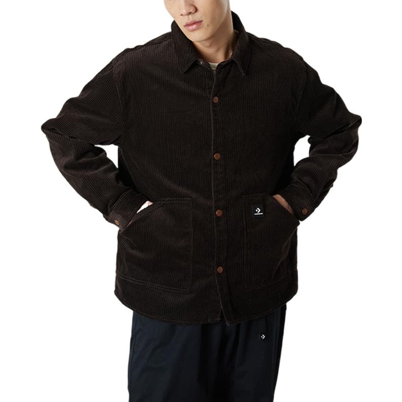Converse Corduroy Button Shirt 'Dark Brown' 10024006-A03 - 5