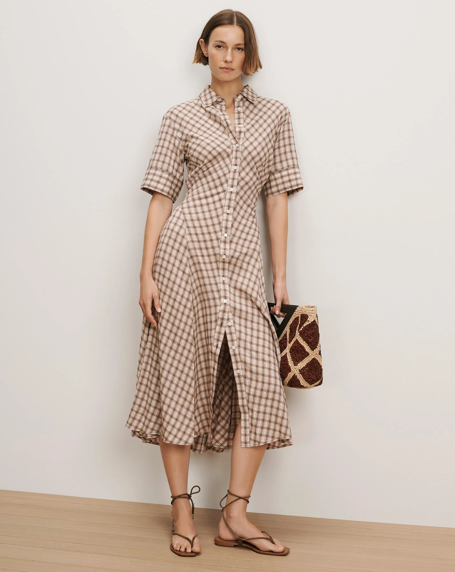 PERENNA PLAID SHIRTDRESS - 1