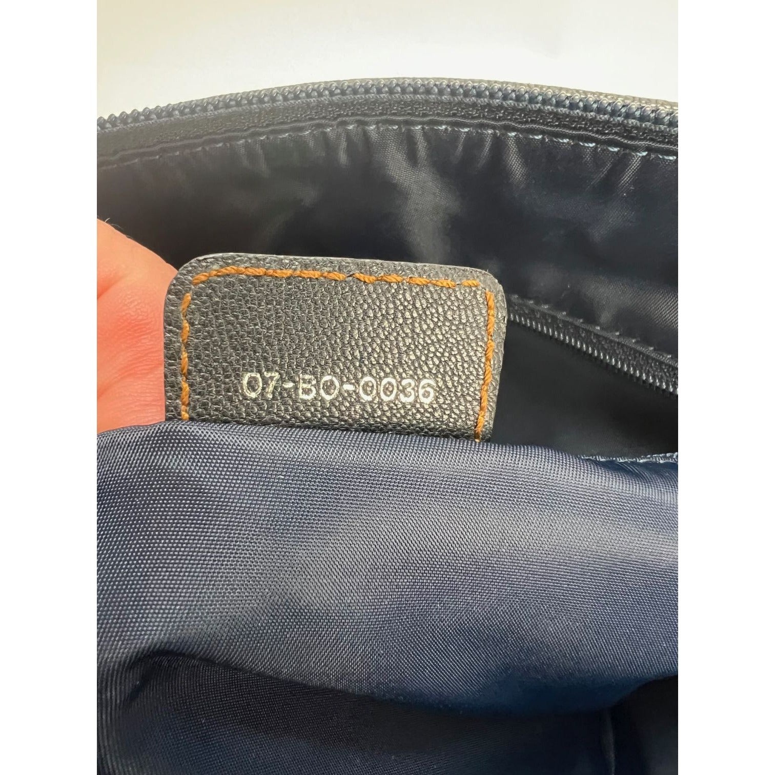 CHRISTIAN DIOR Monogram Trotter CD Blue Canvas Hand Bag - 10
