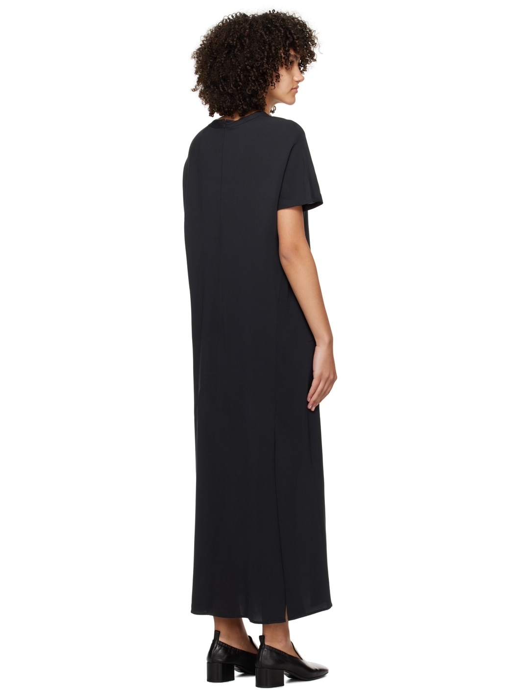 Navy Zip Maxi Dress - 3