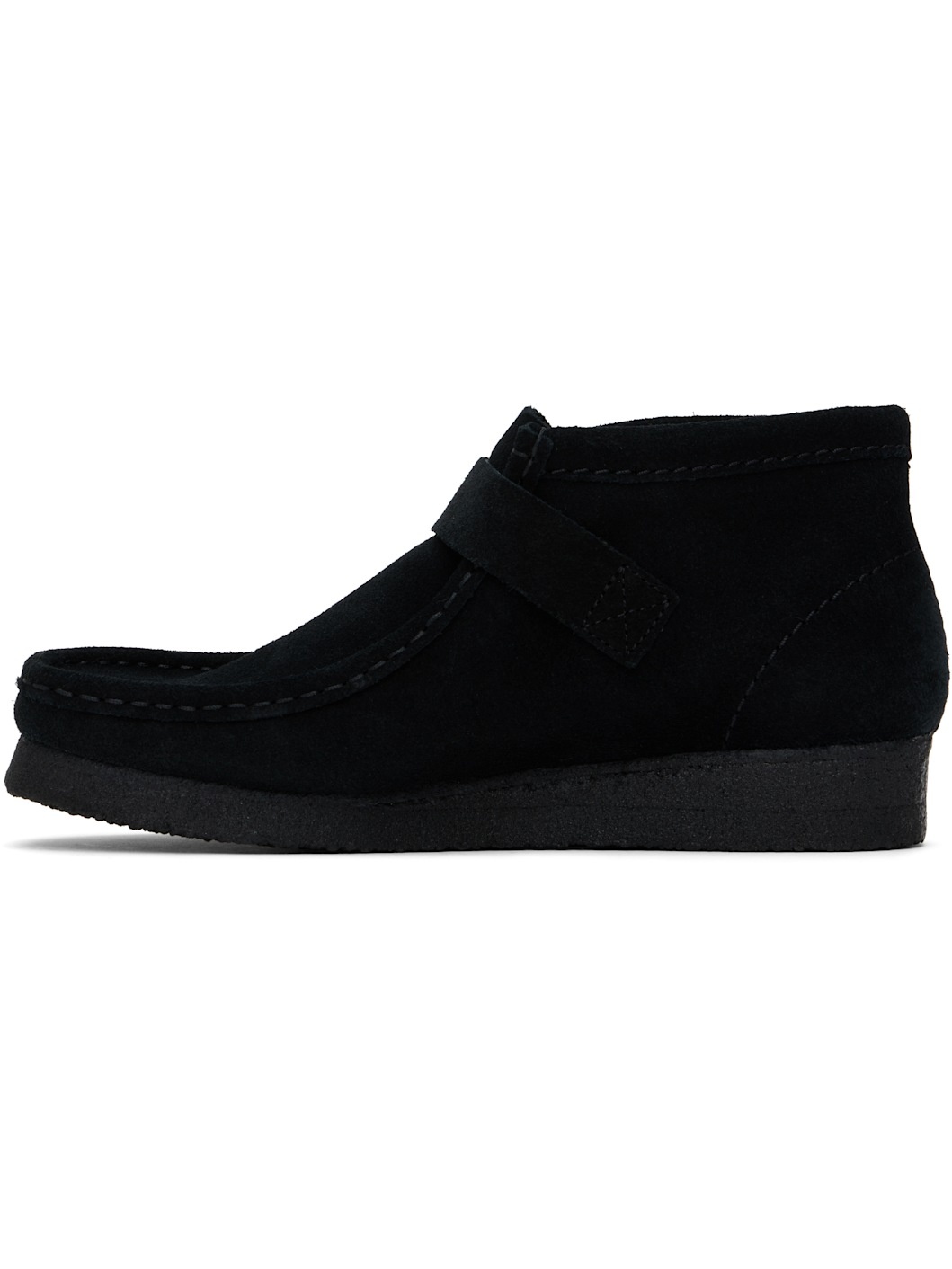 Black Wallabee Buckle Boots - 3