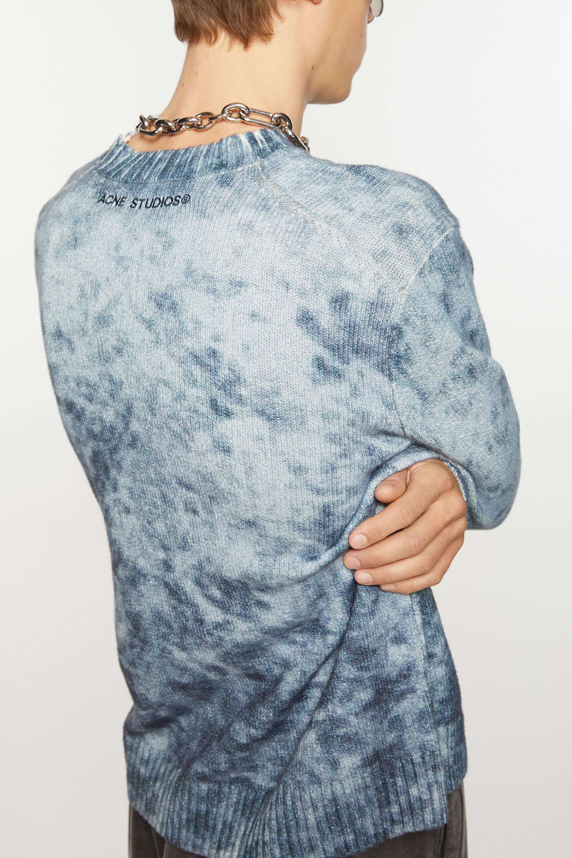 Jumper acid print - Navy/pale blue - 4