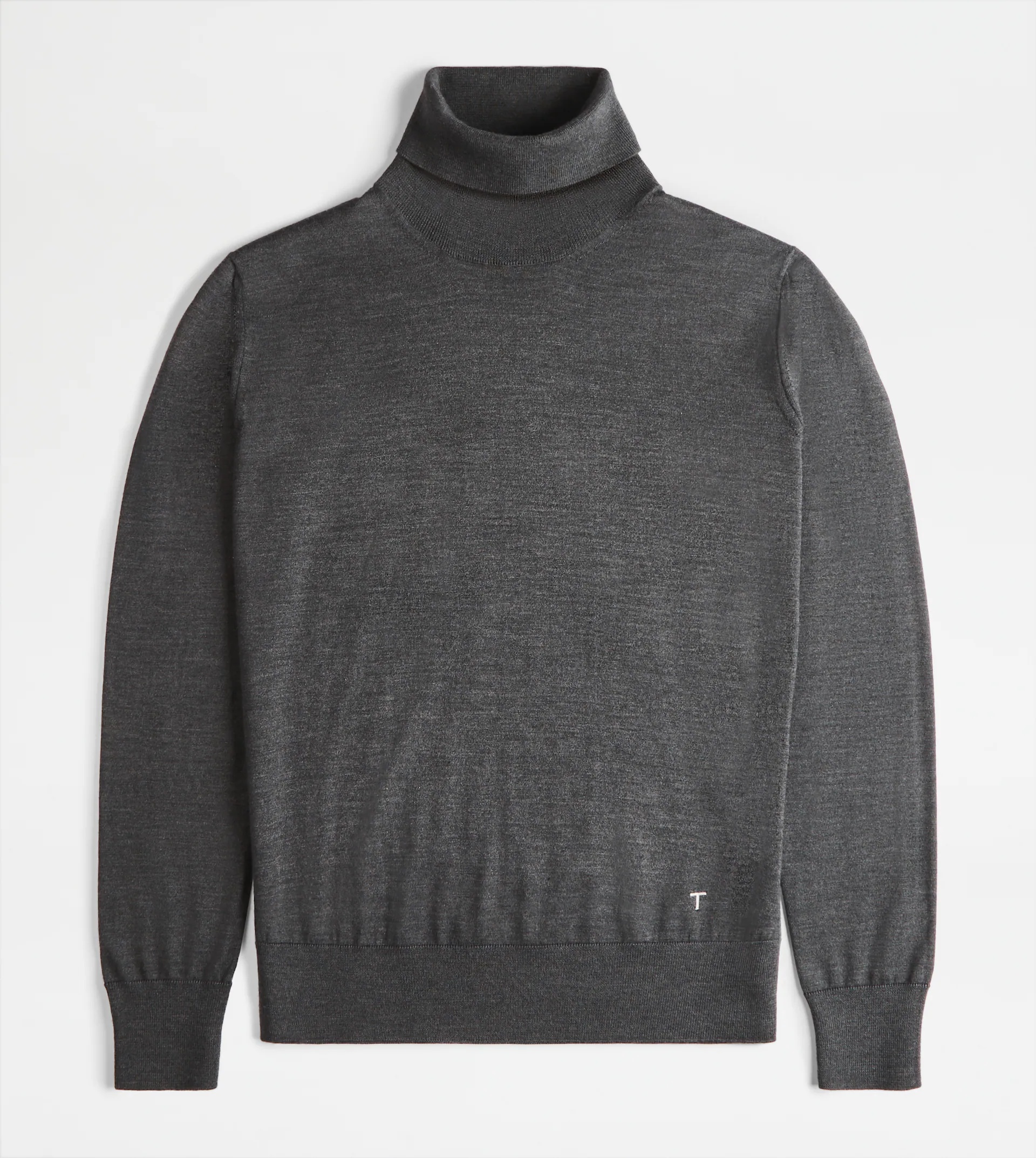 SILK BLEND TURTLENECK - GREY - 1