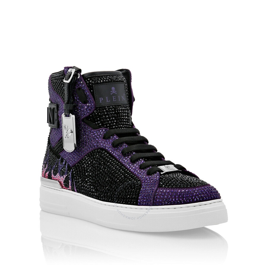Philipp Plein Crystal Flame Money Beast Hi-Top Sneakers - 2