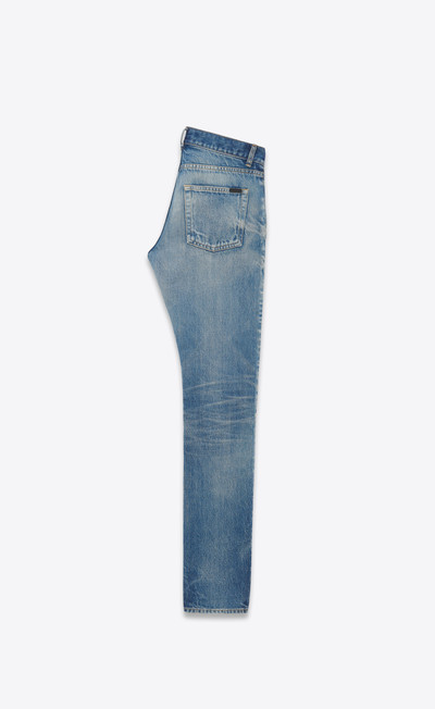 SAINT LAURENT slim-fit jeans in hydrangea blue denim outlook