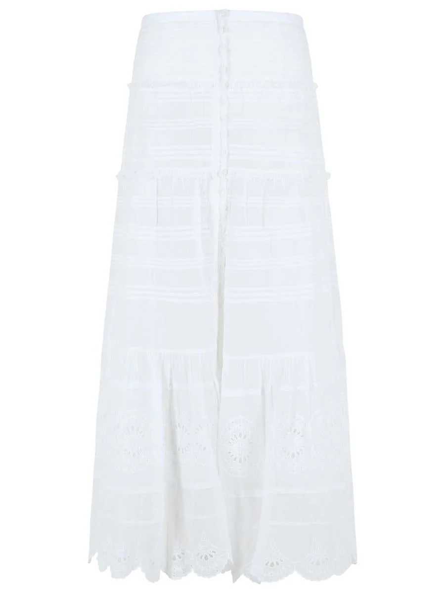 Isabel Marant Étoile 'Paoline' White Cotton Skirt - 1