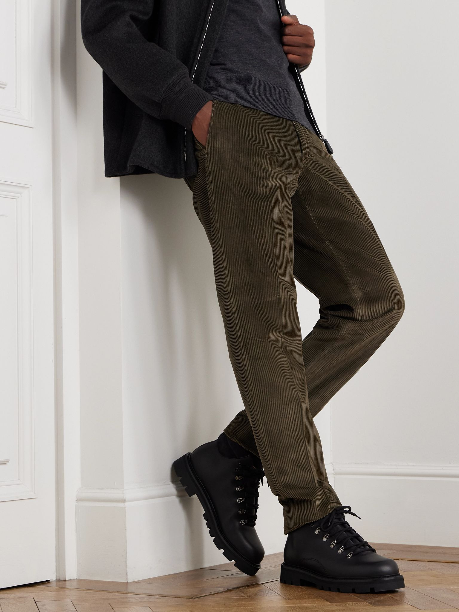 Beinn Walk Shearling-Lined Leather and Padded Suede Boots Black - 2