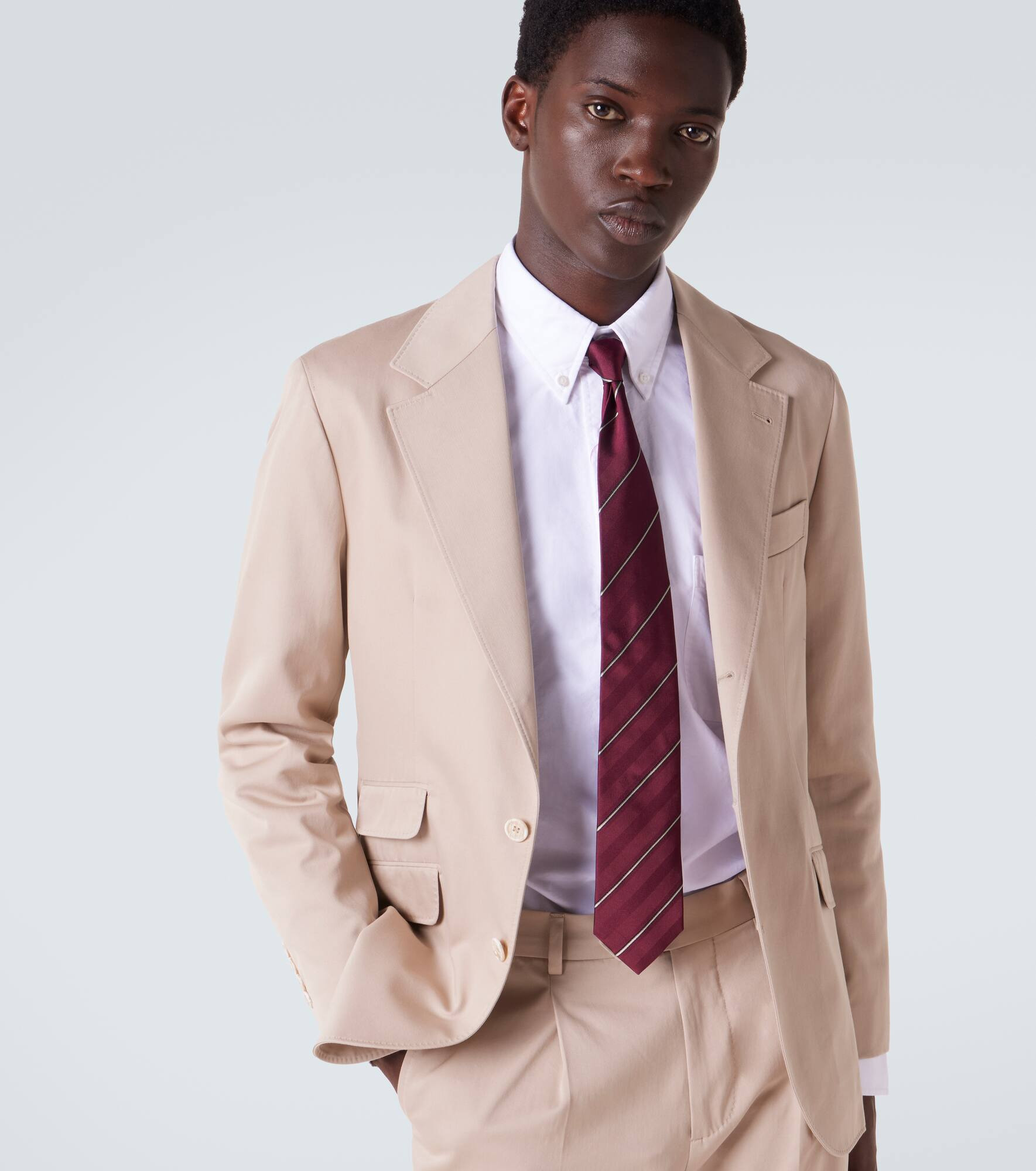 Striped silk tie - 2