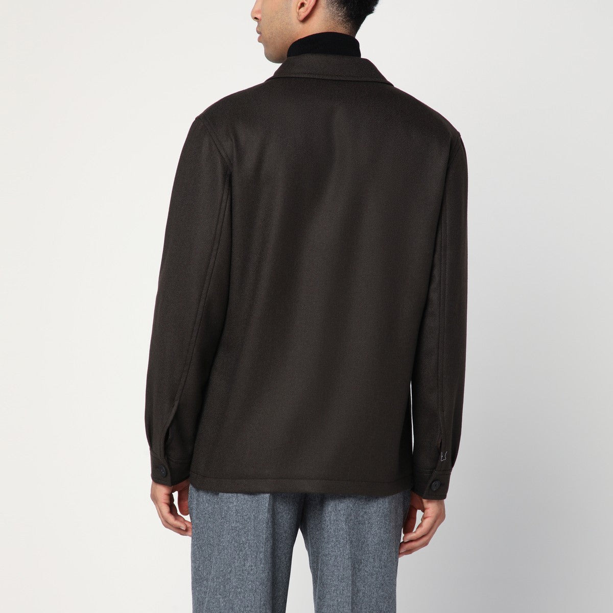 Tagliatore - Tagliatore Brown wool jacket - 2