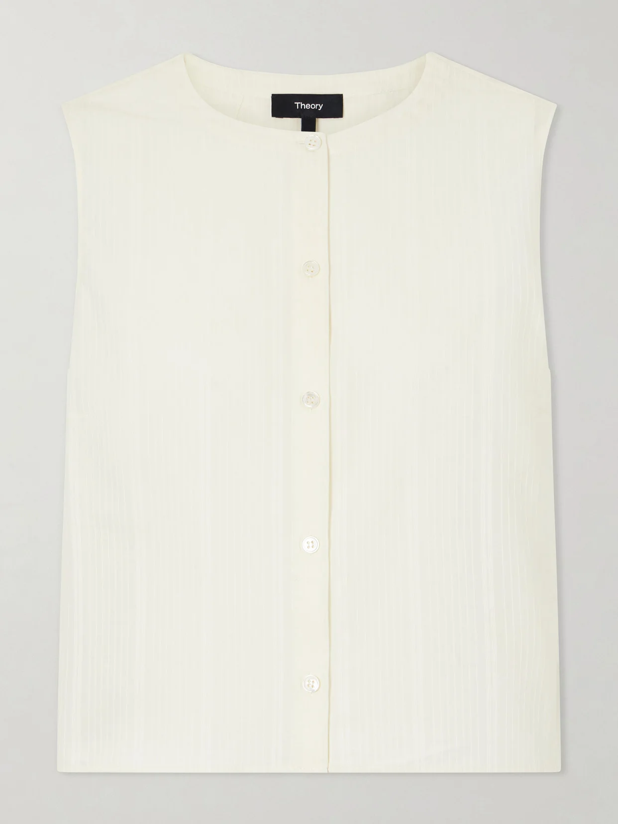 Striped Cotton-voile Tank - 1