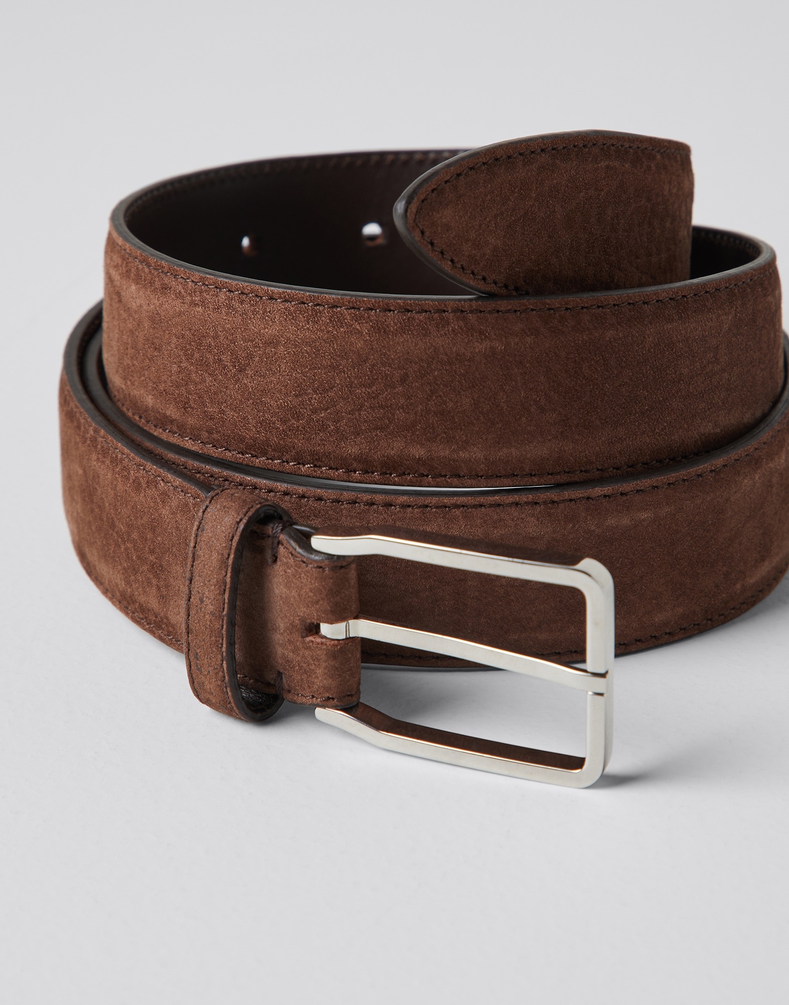 Nubuck belt with square buckle - 2